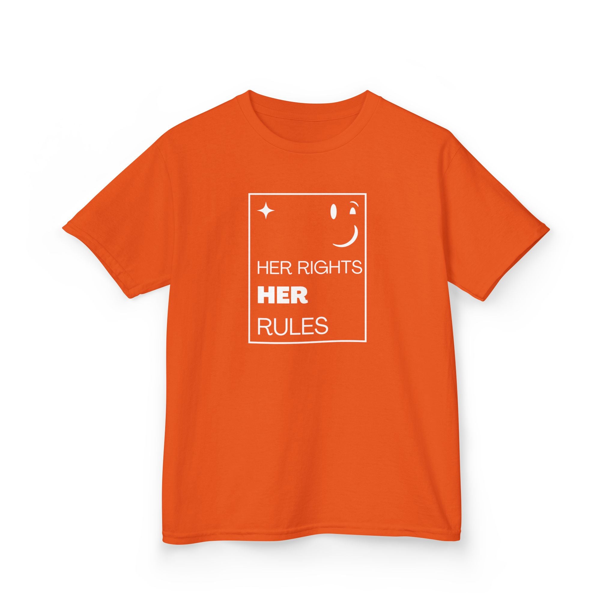 Her Rights, Her Rules | Empowering Kids 100% Soft Cotton Tee | Sizes From XS to XL