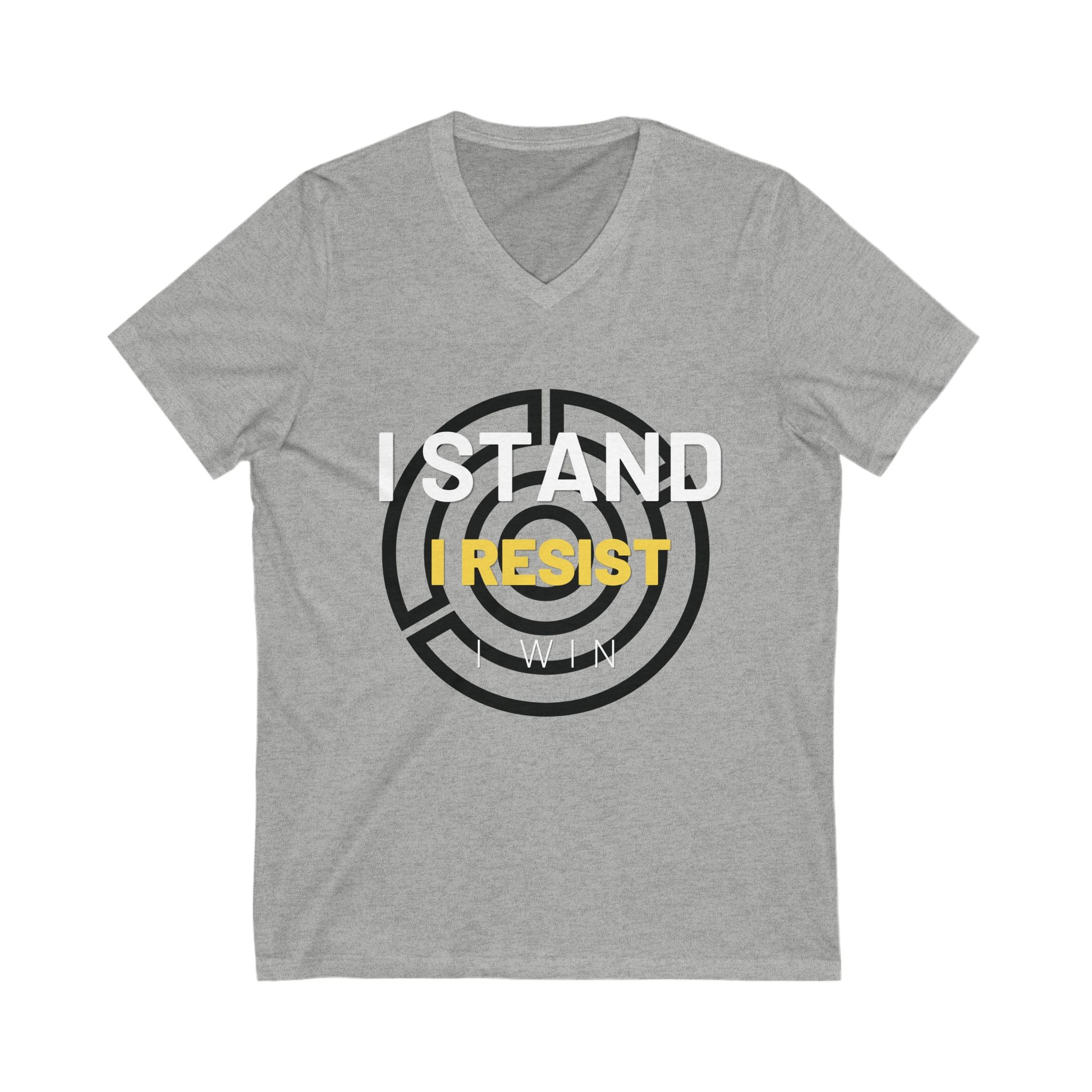 I Stand. I Resist. I Win. | Men's V-Neck T-Shirt | Sizes Up To 2XL