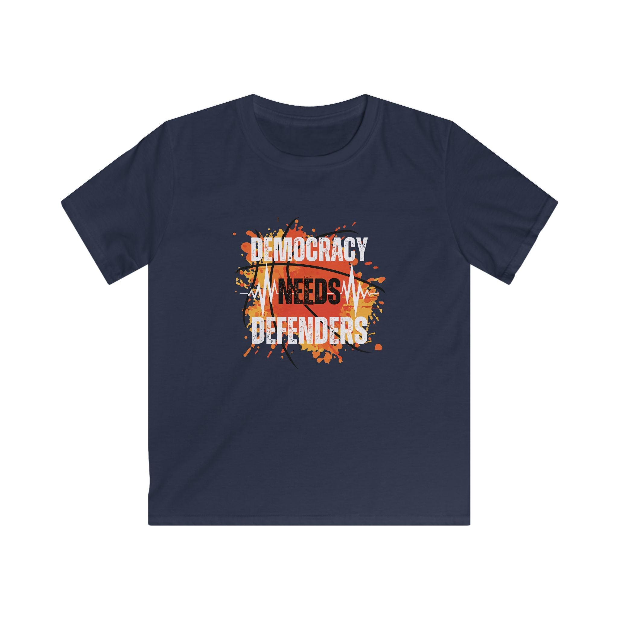 Democracy Needs Defenders | Kids’ Bold Activism T-Shirt | Sizes From XS to XL