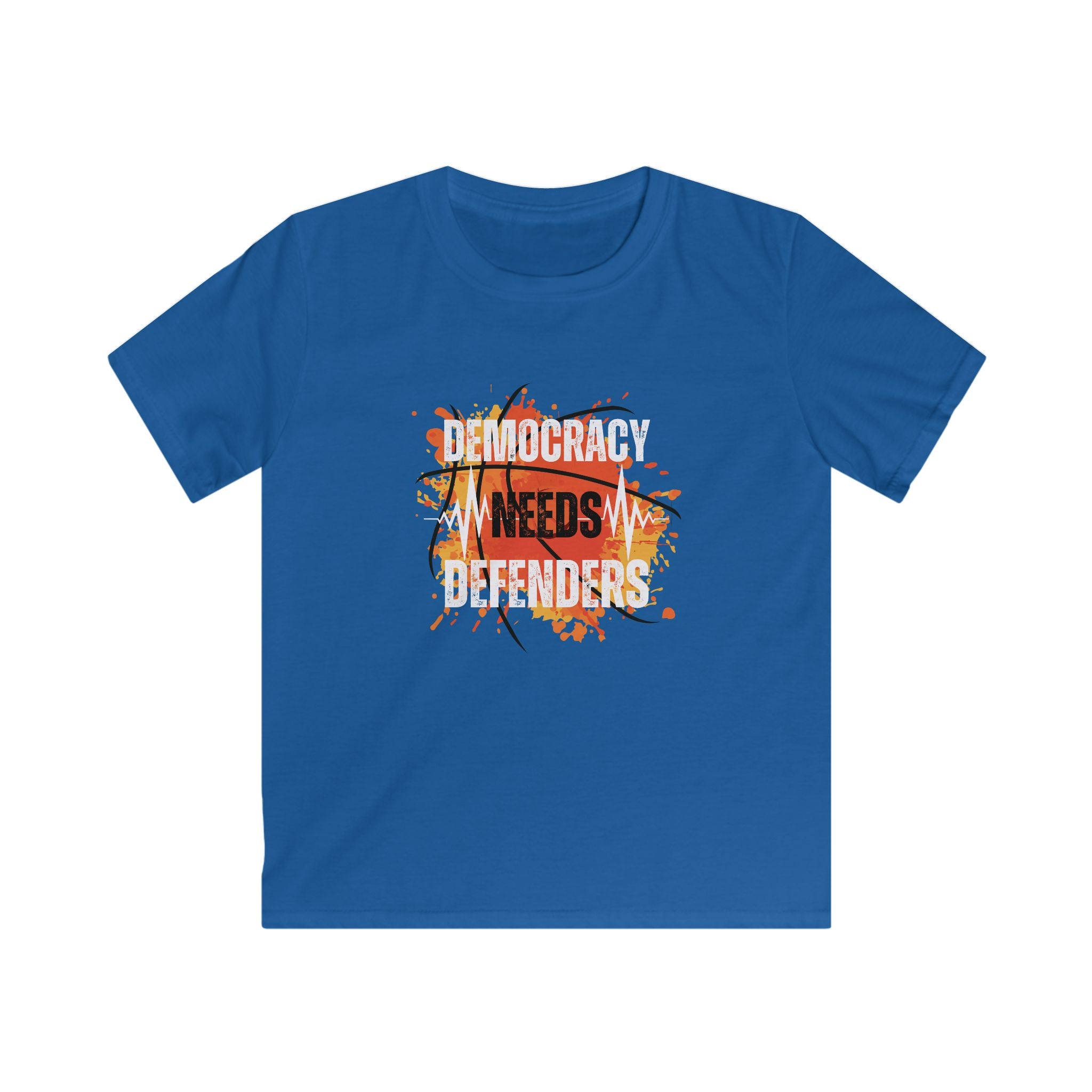 Democracy Needs Defenders | Kids’ Bold Activism T-Shirt | Sizes From XS to XL