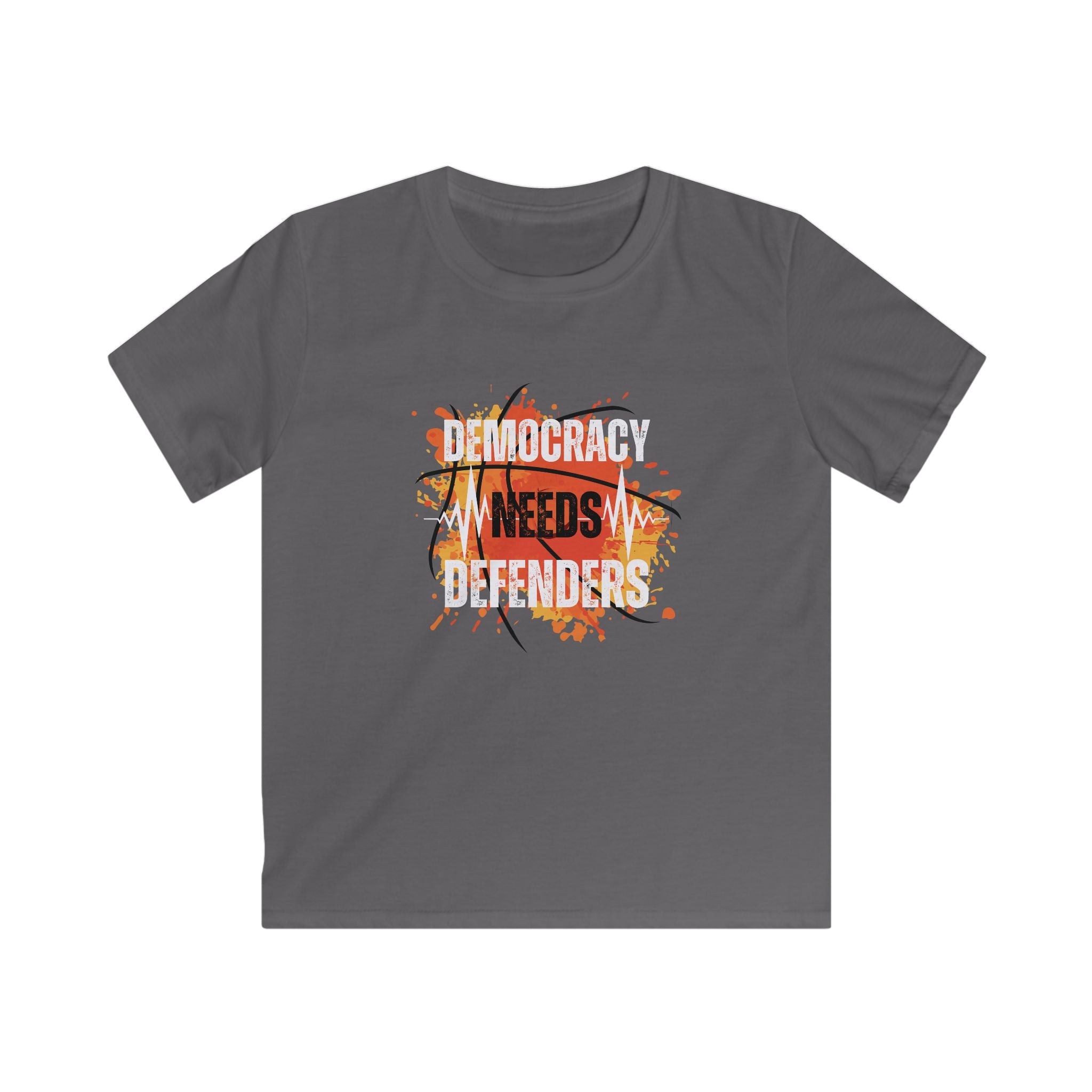 Democracy Needs Defenders | Kids’ Bold Activism T-Shirt | Sizes From XS to XL