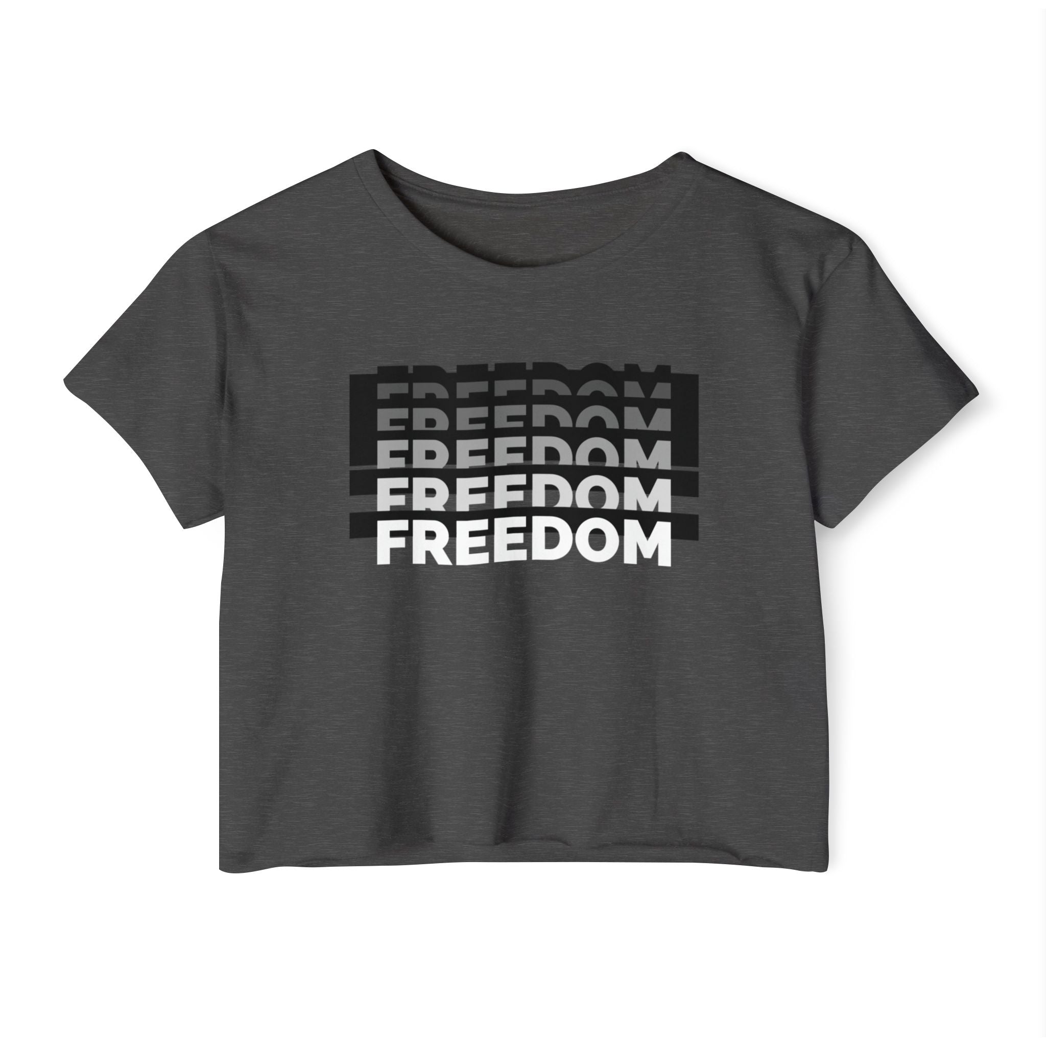 FREEDOM | Women's Lightweight Crop Top | Sizes Up To 2XL