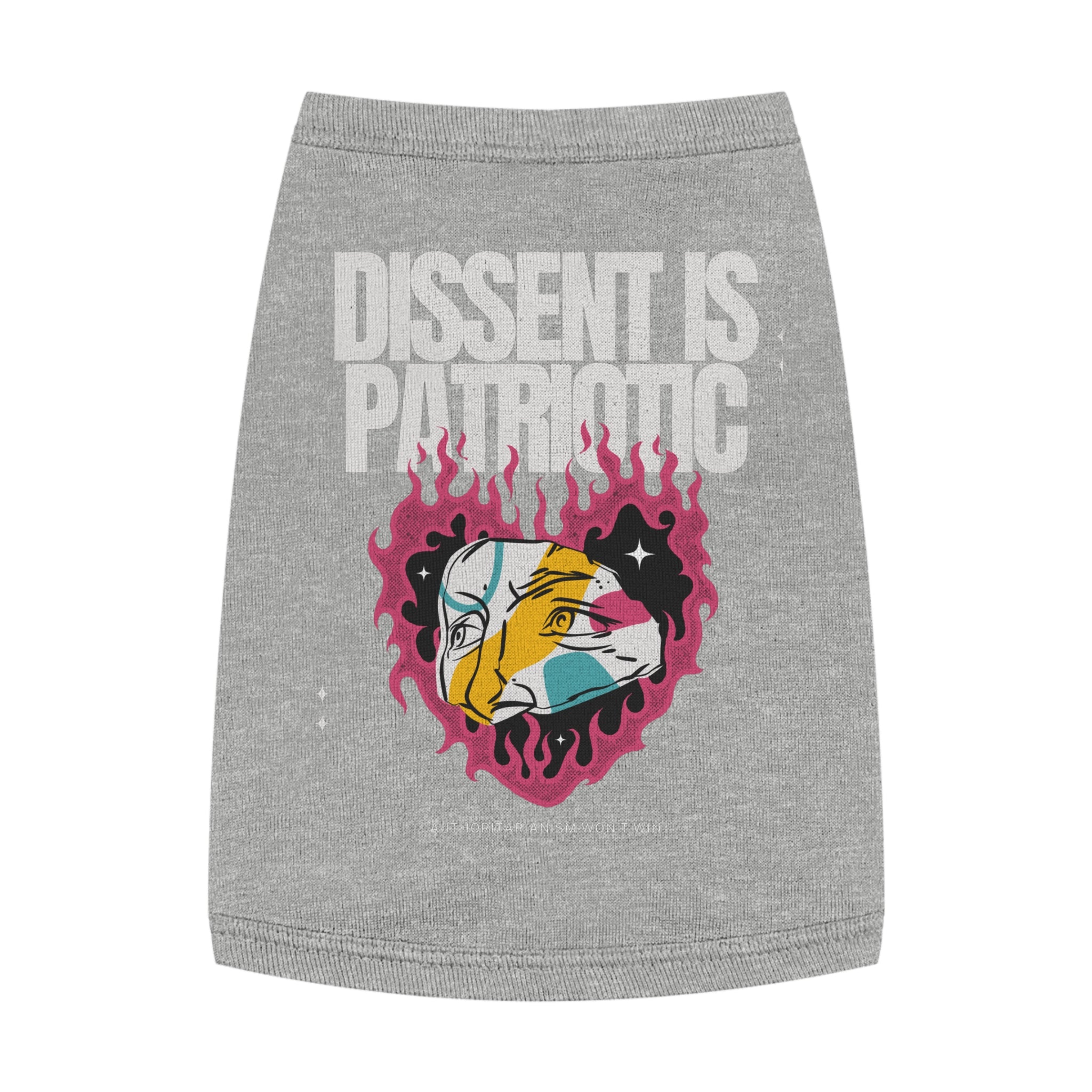 Dissent is Patriotic | 100% Cotton Pet Tank Top | Sizes M, L, XL