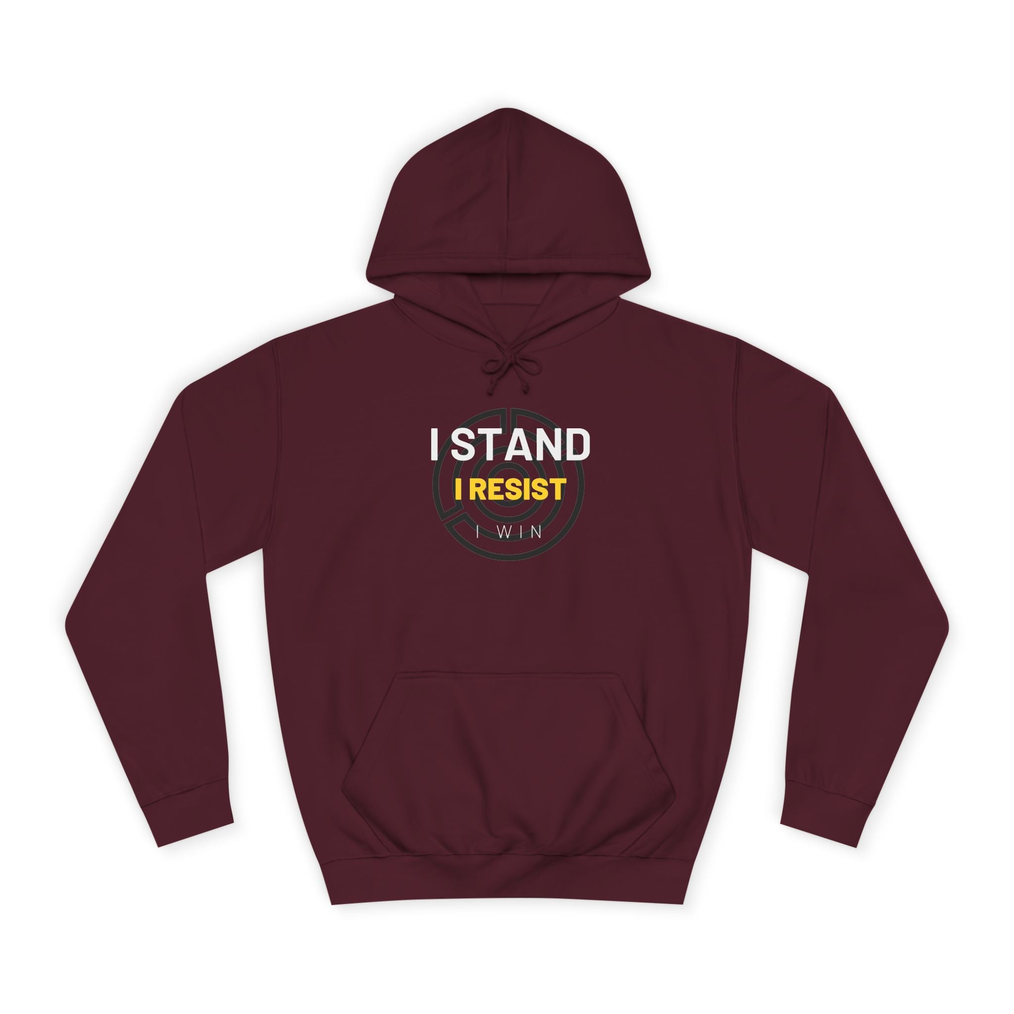 I Stand. I Resist. I Win. | Ultimate Men’s Hoodie for Patriots | Sizes Up To 2XL