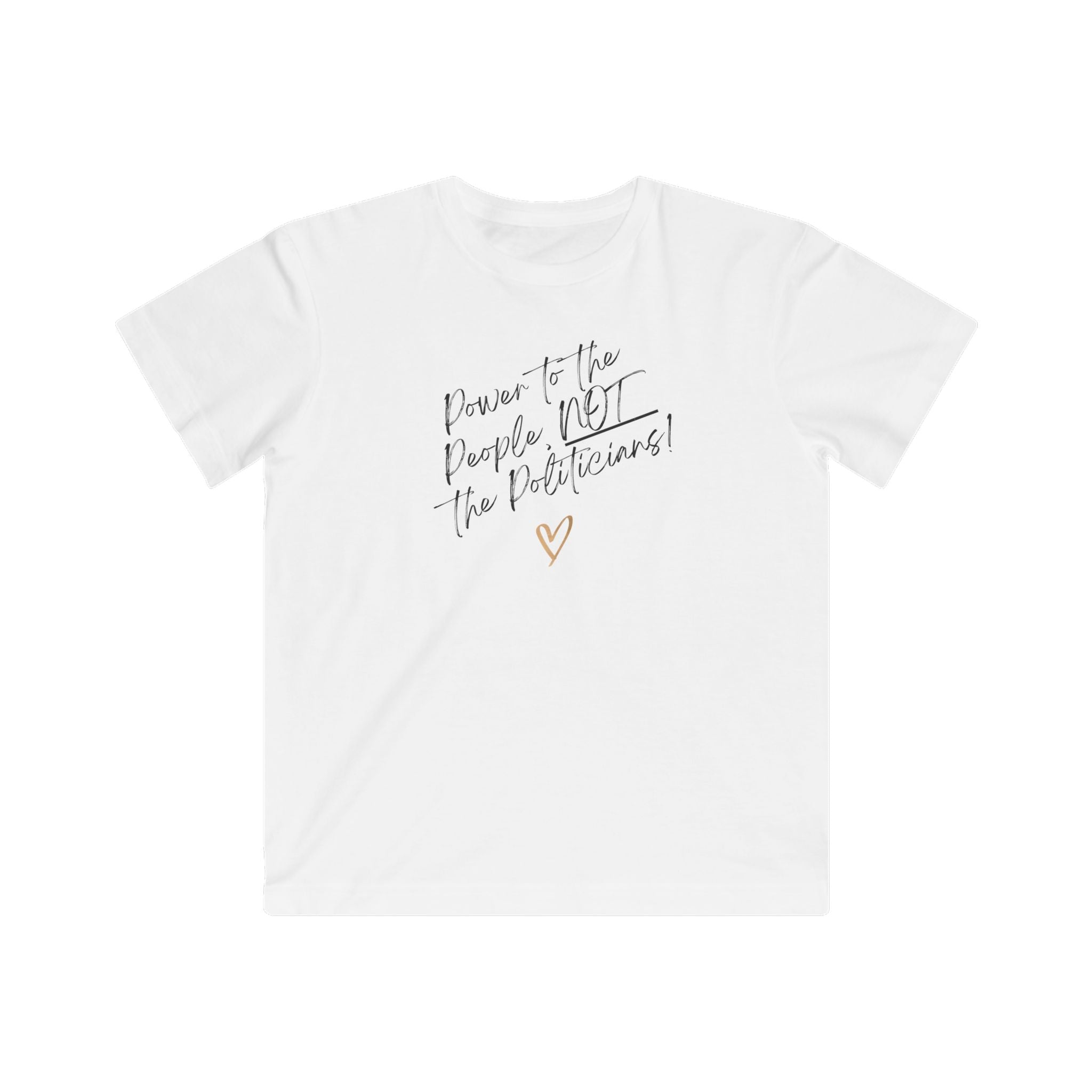 Power to the People | Kids Super Soft 100% Cotton T-Shirt | Sizes XS to XL