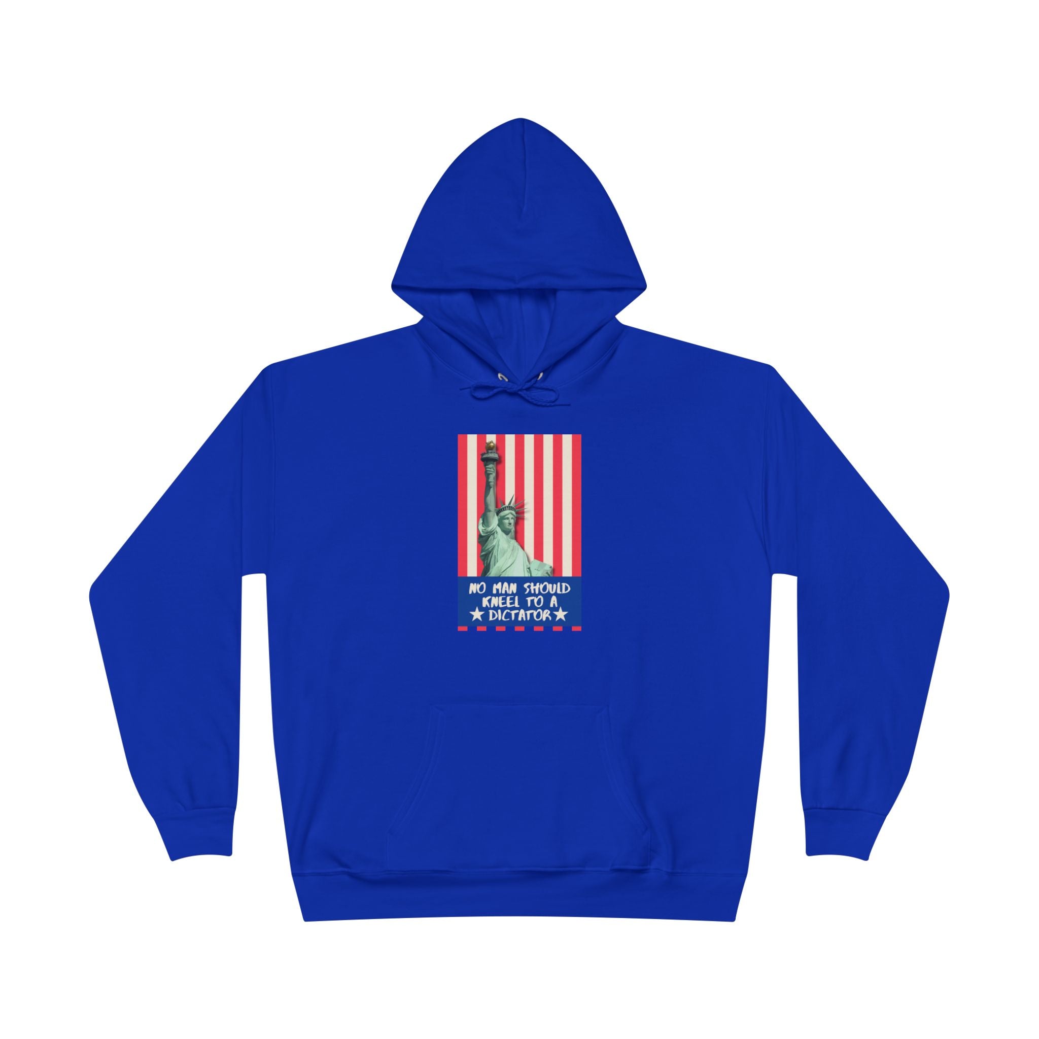 No Man Should Kneel To A Dictator | Men's 50/50 Cotton/Poly Blend Hoodie | Sizes Up To 3XL