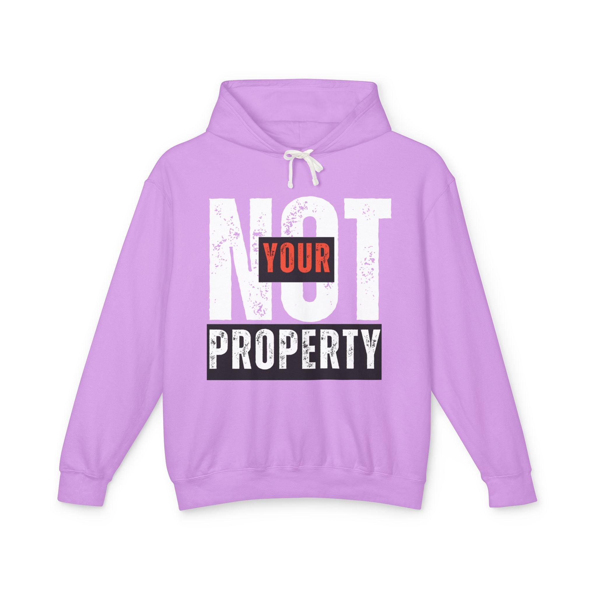 Not Your Property | 100% Cotton Men's Lightweight Hoodie | Sizes Up To 3XL