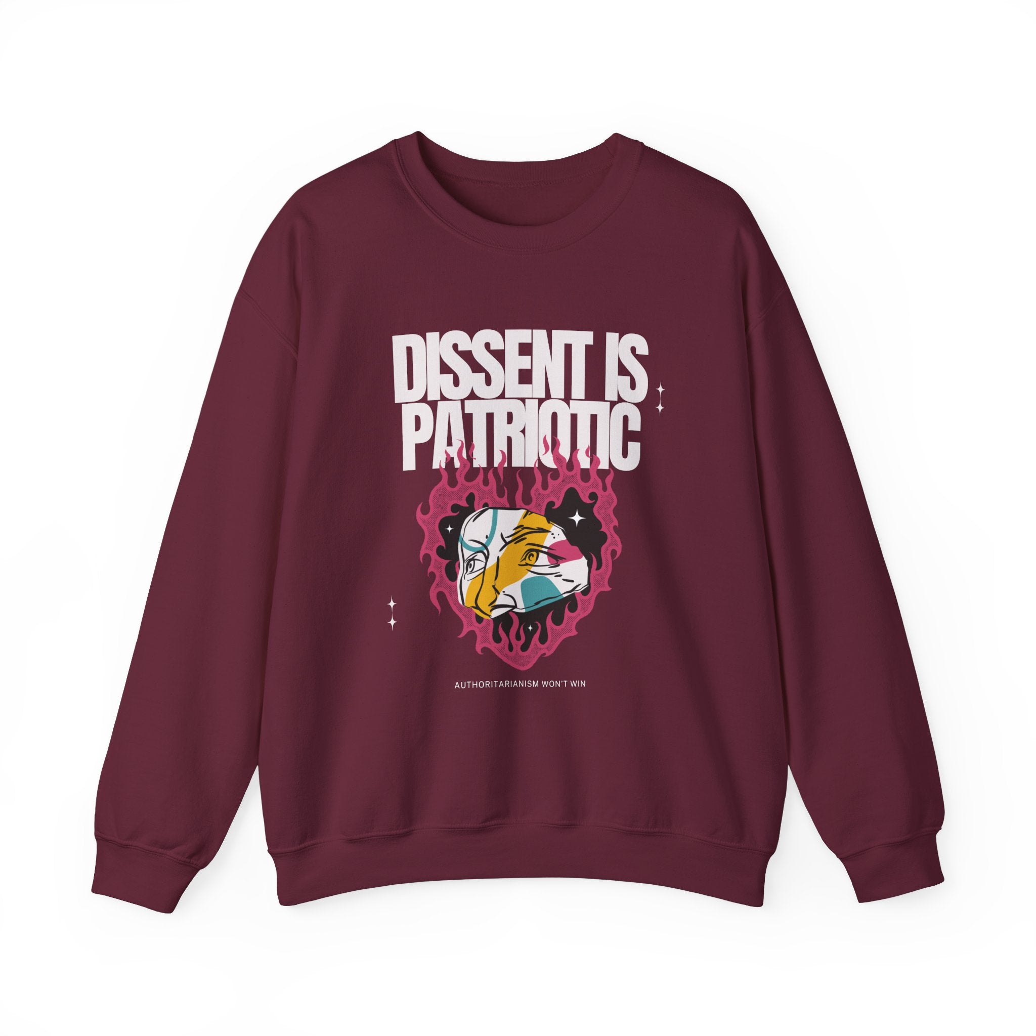 Dissent is Patriotic | Women's Heavy Blend™ Crewneck Sweatshirt | Sizes Up To 5XL