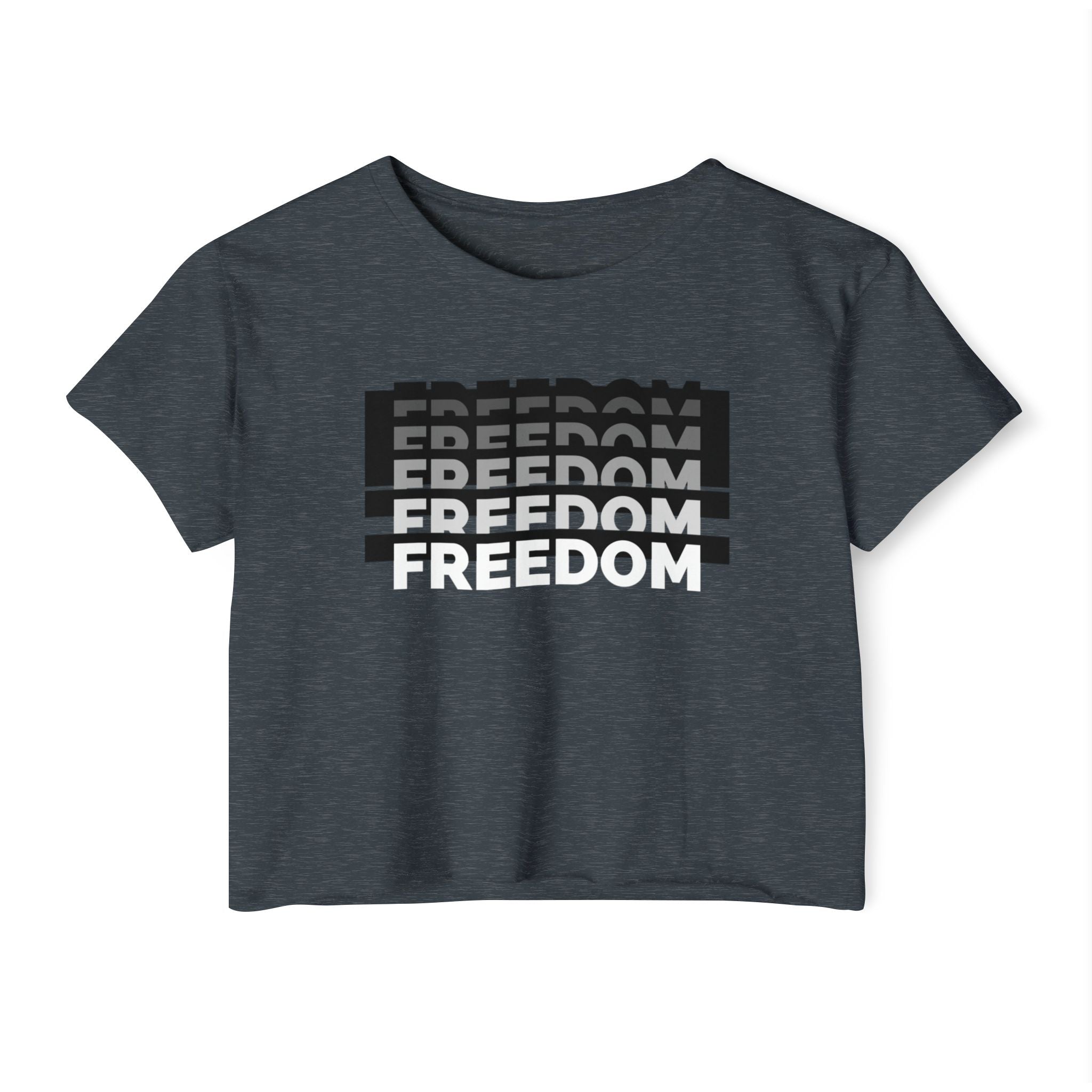 FREEDOM | Women's Lightweight Crop Top | Sizes Up To 2XL