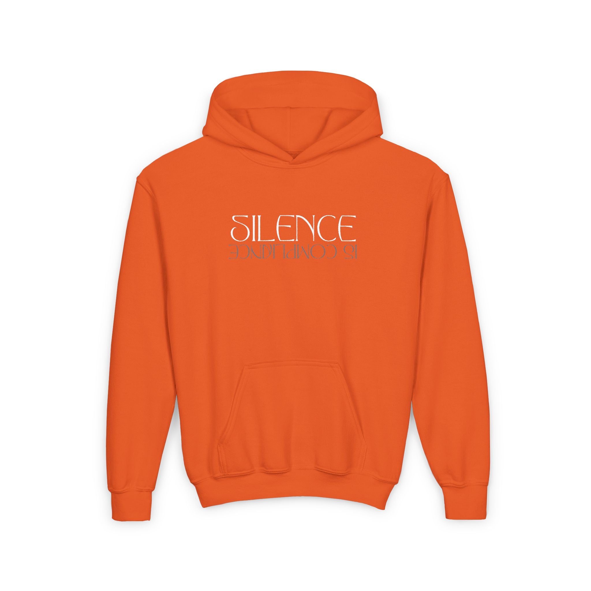 Silence Is Compliance | Youth Ultra Comfortable Heavy Blend Hoodie | Sizes Up To XL