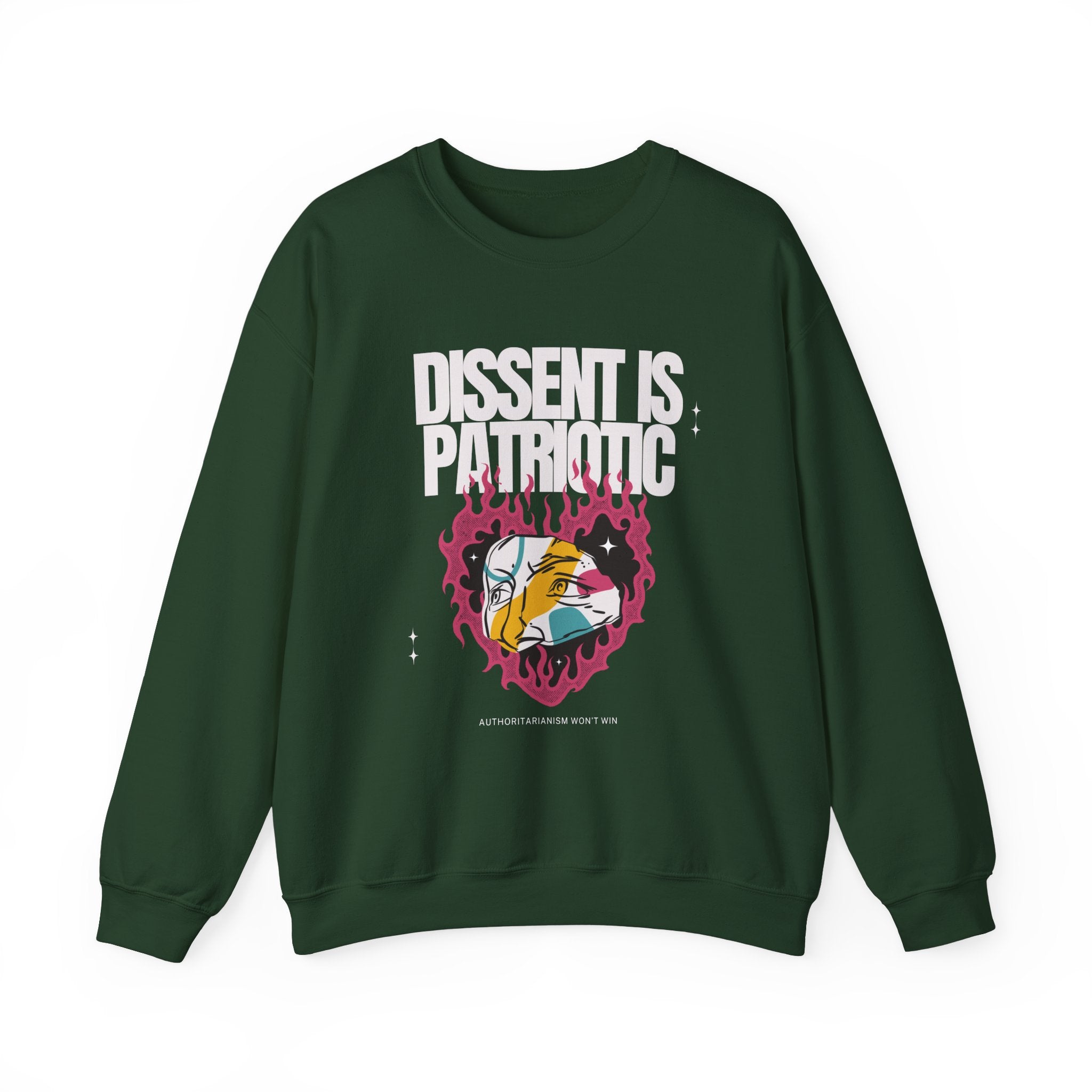 Dissent is Patriotic | Women's Heavy Blend™ Crewneck Sweatshirt | Sizes Up To 5XL