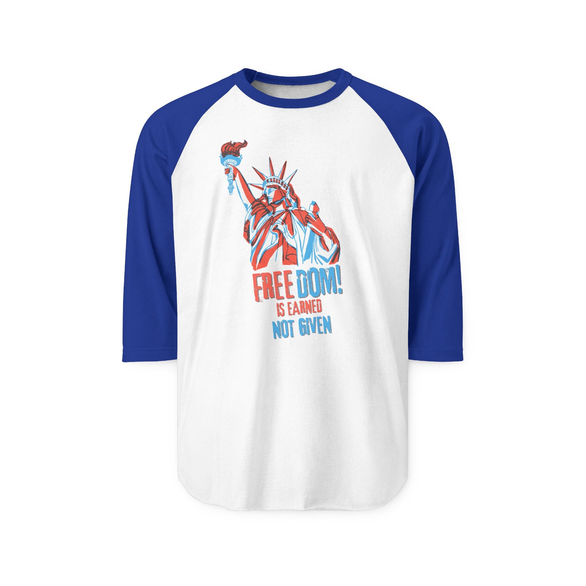 "FREEDOM IS EARNED - NOT GIVEN!" | Men's 100% Cotton T-Shirt | Sizes Up To 2XL