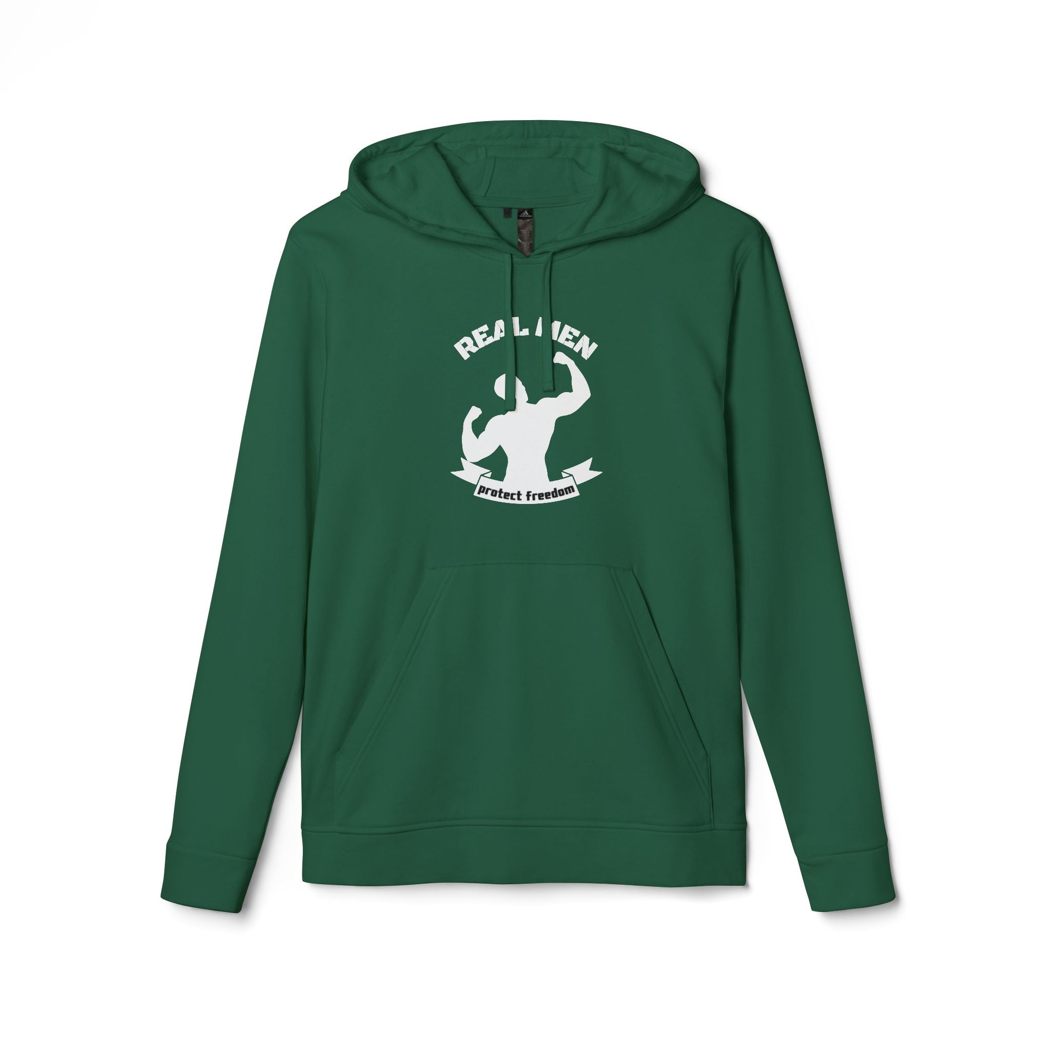 Real Men Protect Freedom | Adidas Men's Fleece Hoodie | Sizes Up To 4XL