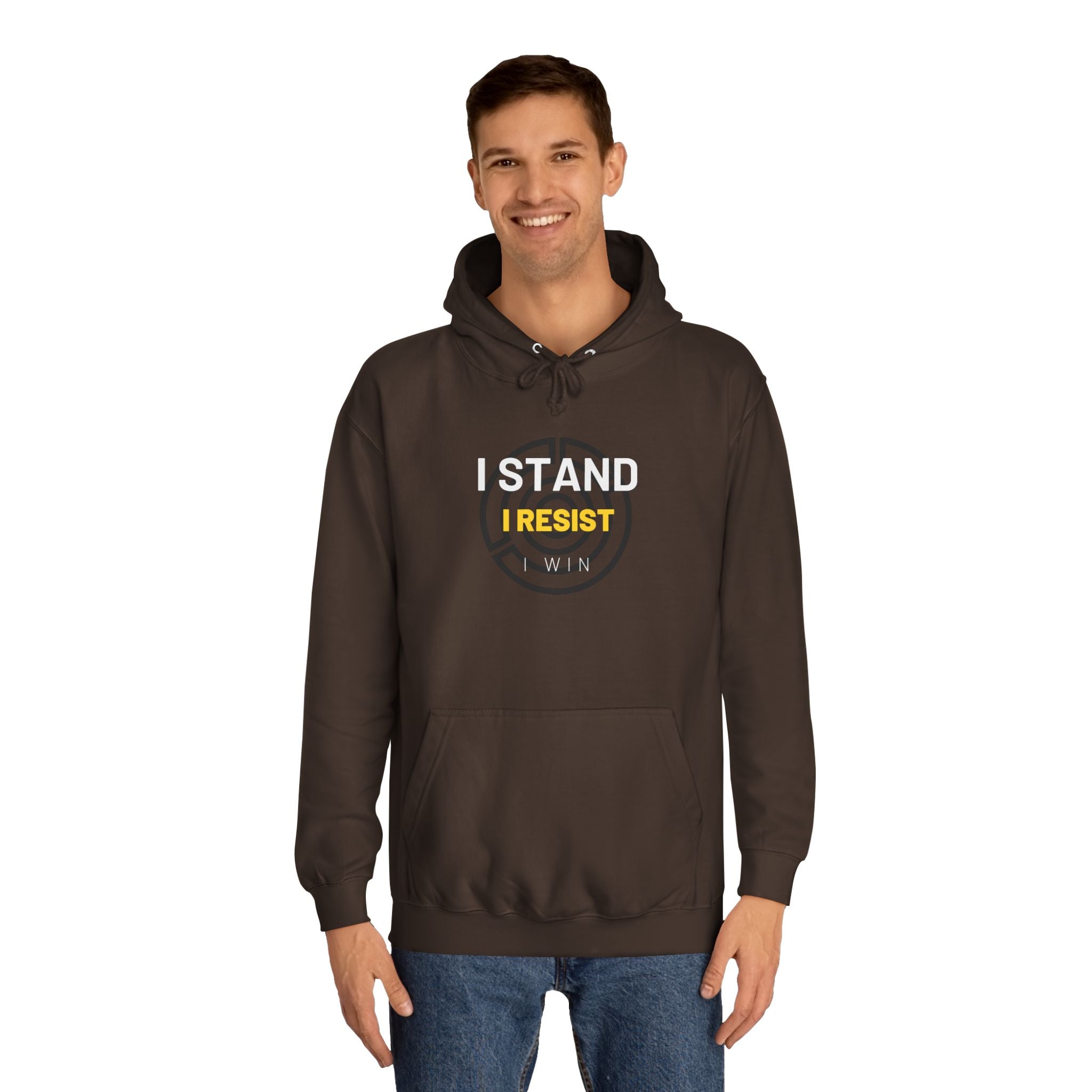 I Stand. I Resist. I Win. | Ultimate Men’s Hoodie for Patriots | Sizes Up To 2XL