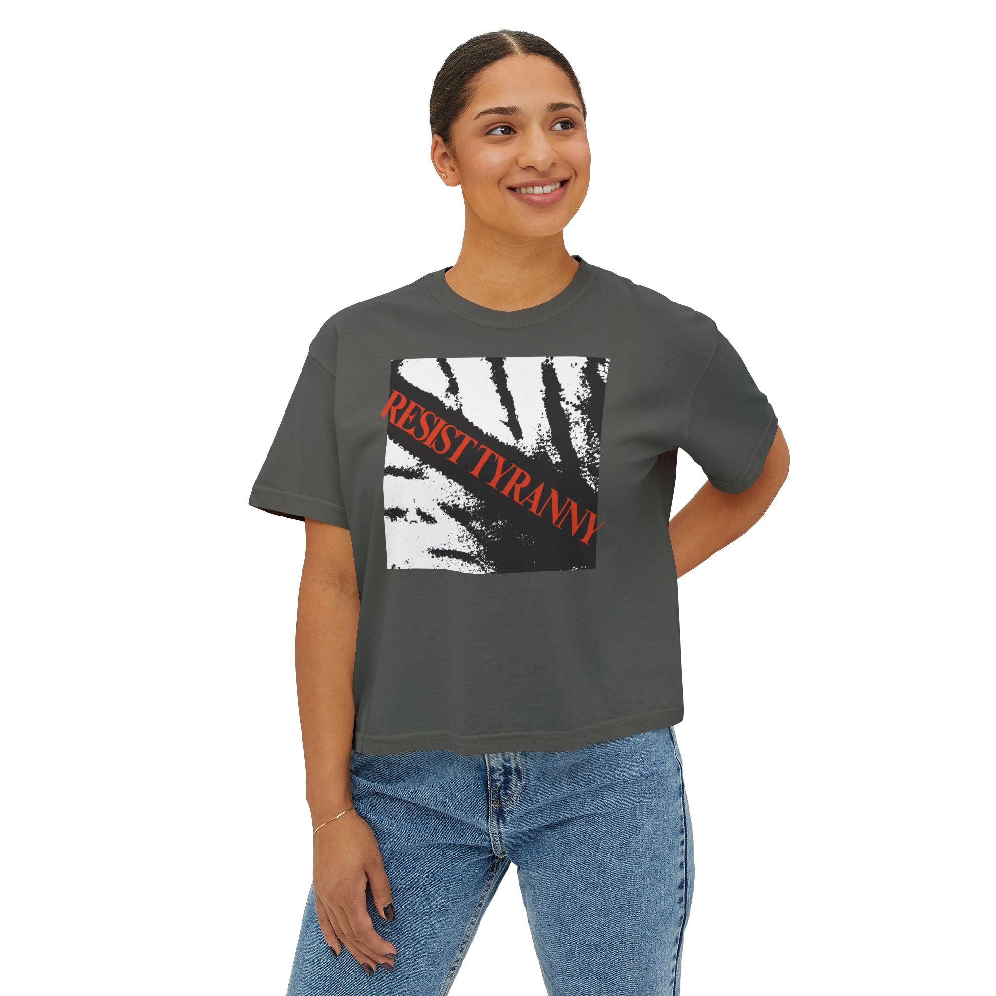 Resist Tyranny | Empowering Women's Boxy T-Shirt | Sizes Up To 2XL