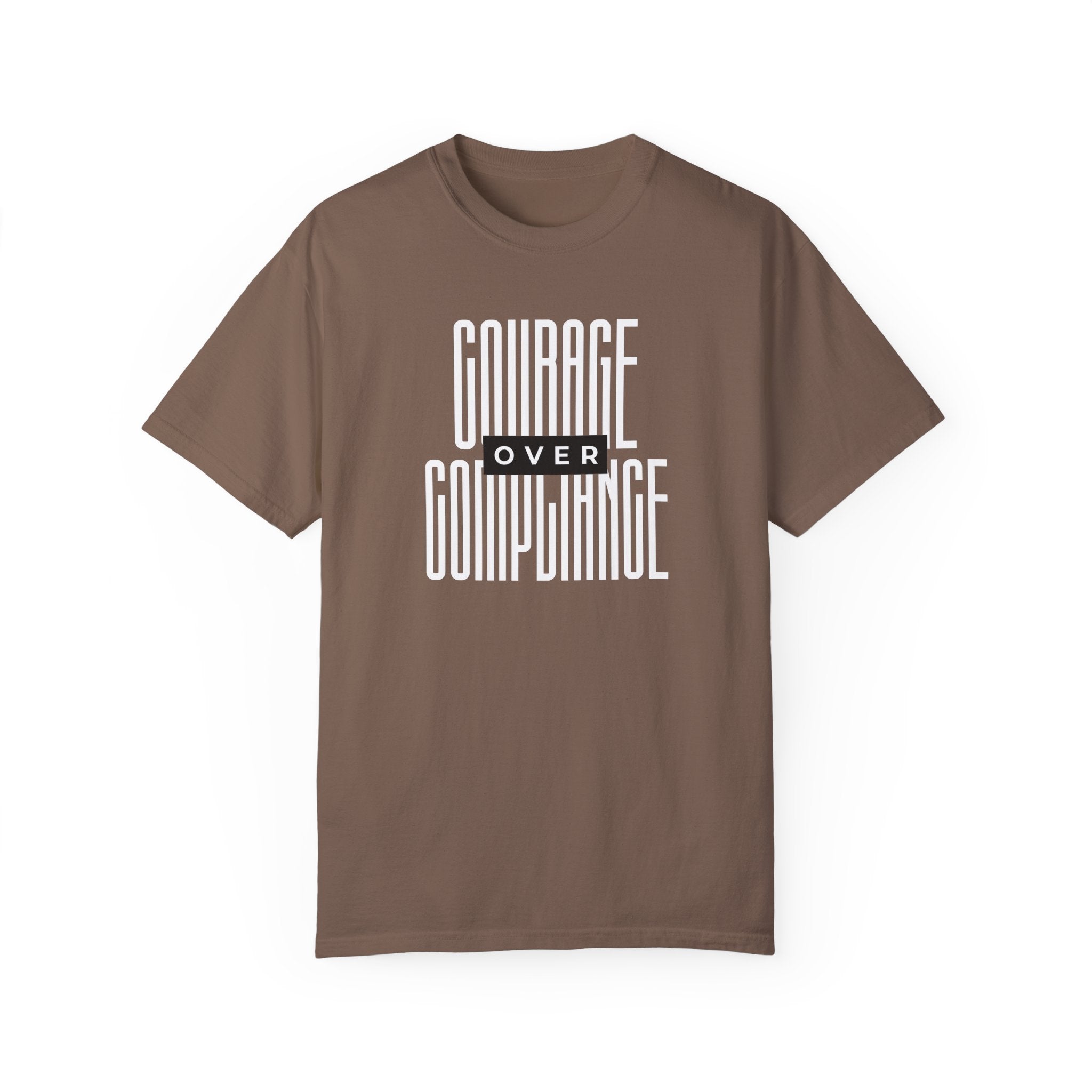Courage Over Compliance | Men's 100% USA Cotton T-Shirt | Sizes Up To 4XL