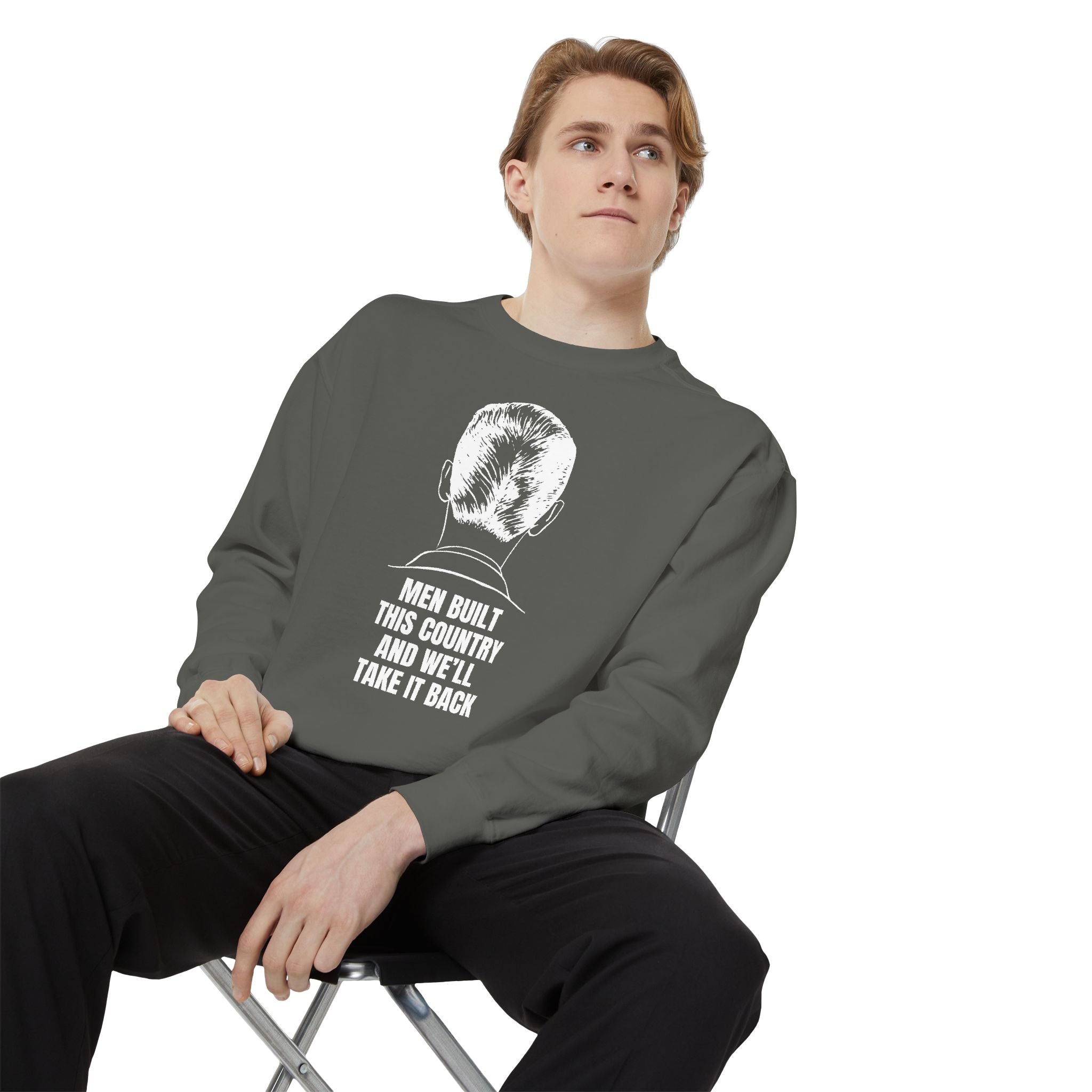 Men Built This Country | Men's Sweatshirt For Leaders & Patriots | Sizes Up To 3XL