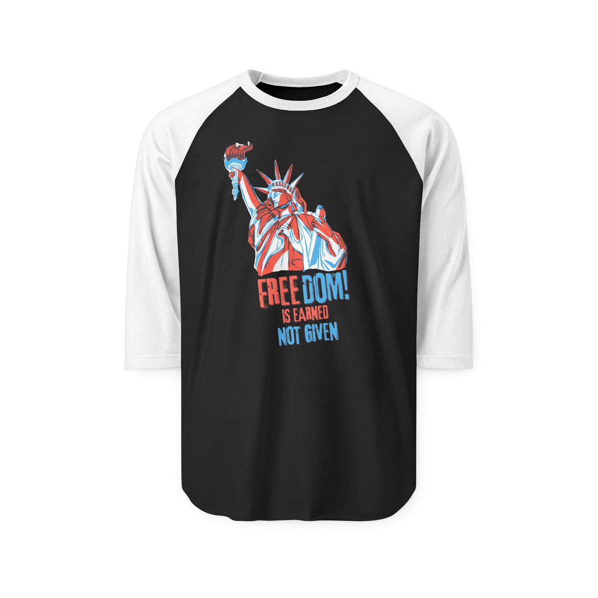 "FREEDOM IS EARNED - NOT GIVEN!" | Men's 100% Cotton T-Shirt | Sizes Up To 2XL