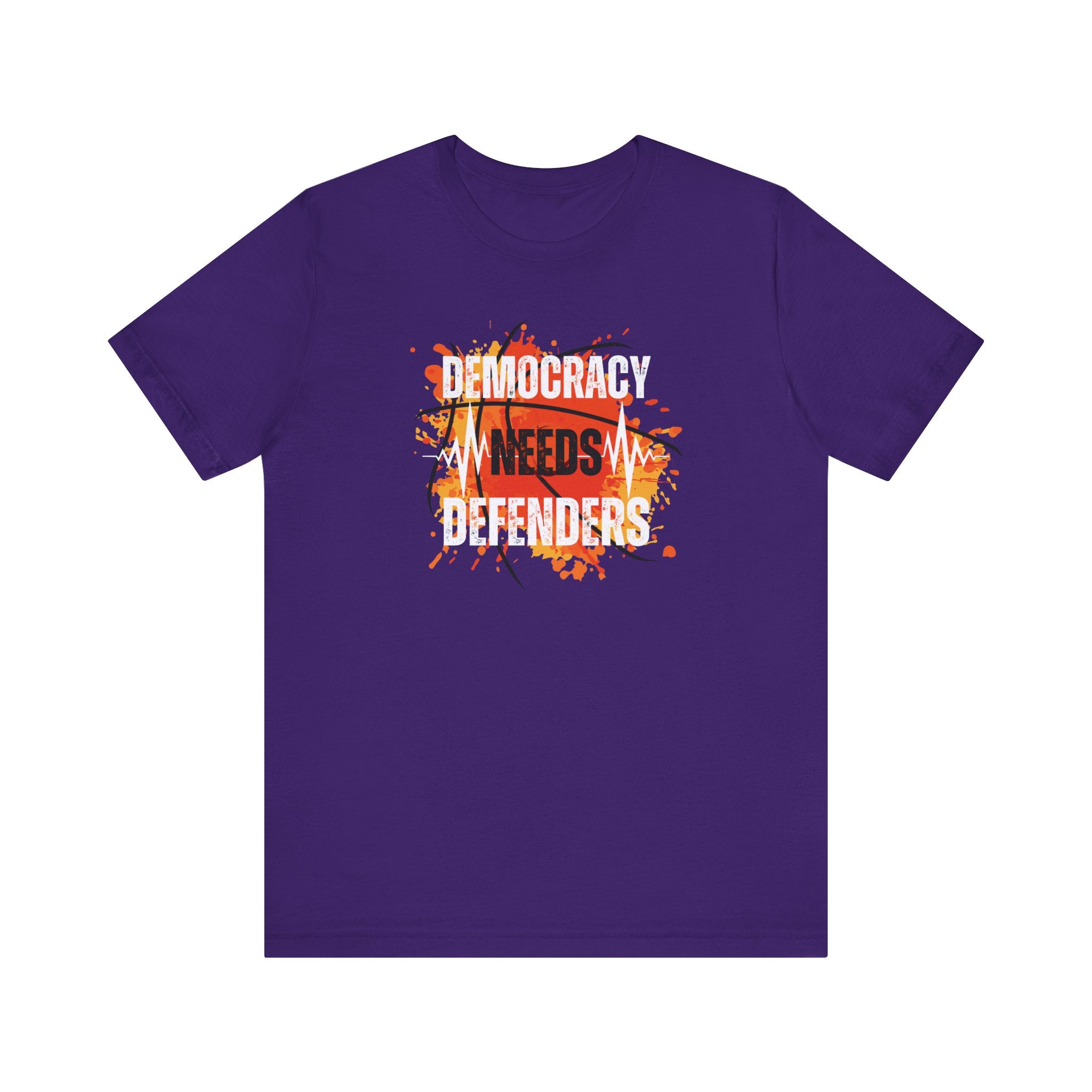 Democracy Needs Defenders | Women's Airlume Cotton T-Shirt | Sizes From XS to 5XL