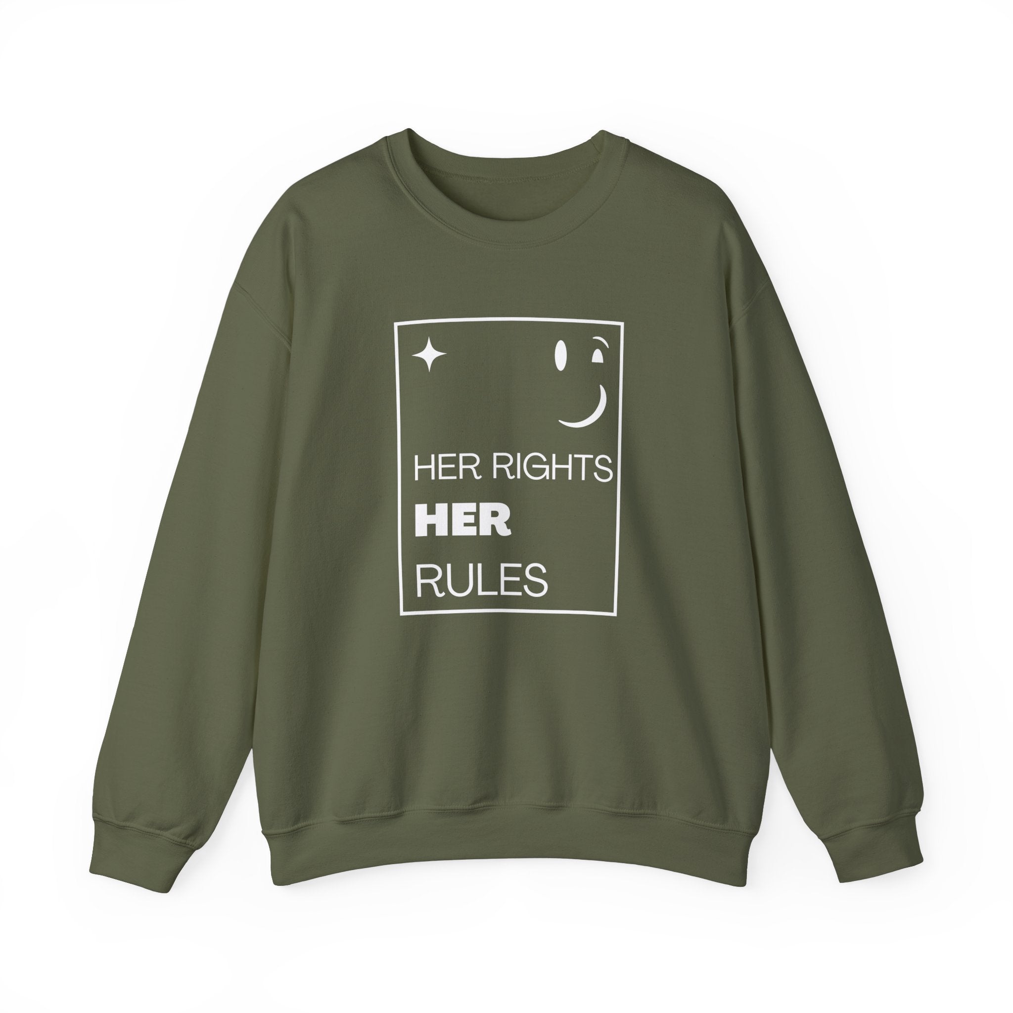 Her Rights, Her Rules | Women's Crewneck Sweatshirt | Sizes Up To 5XL