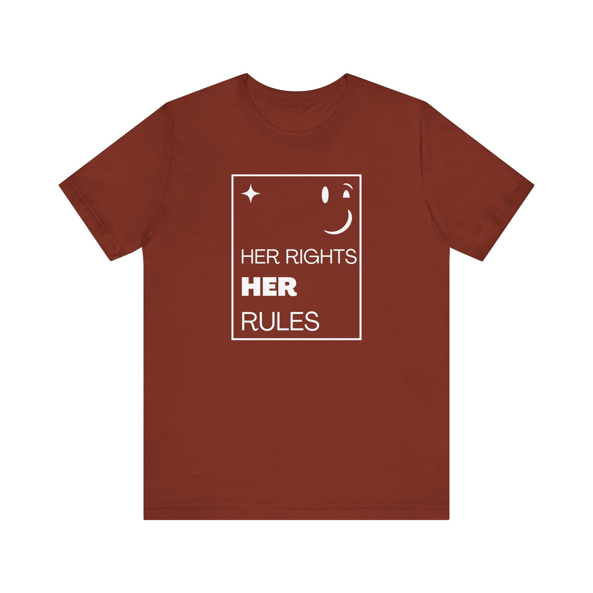 Her Rights, Her Rules | Women's 100% Airlume Cotton Tee | Sizes Up To 5XL