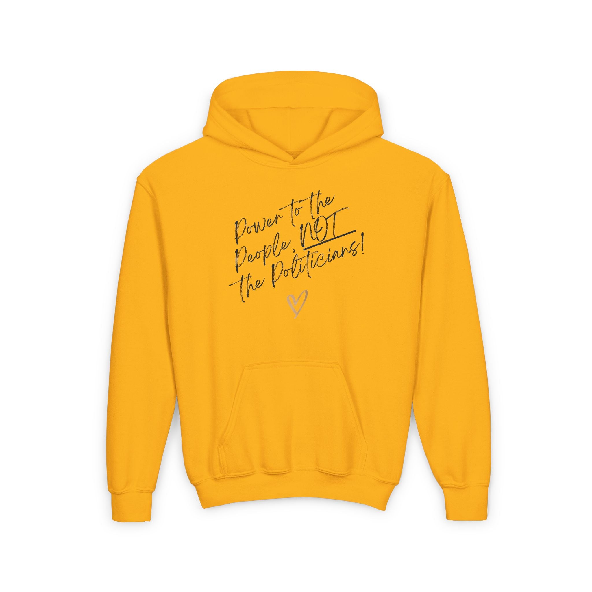 Power to the People, NOT the Politicians! | Youth Super Soft Hoodie | Sizes Up To XL