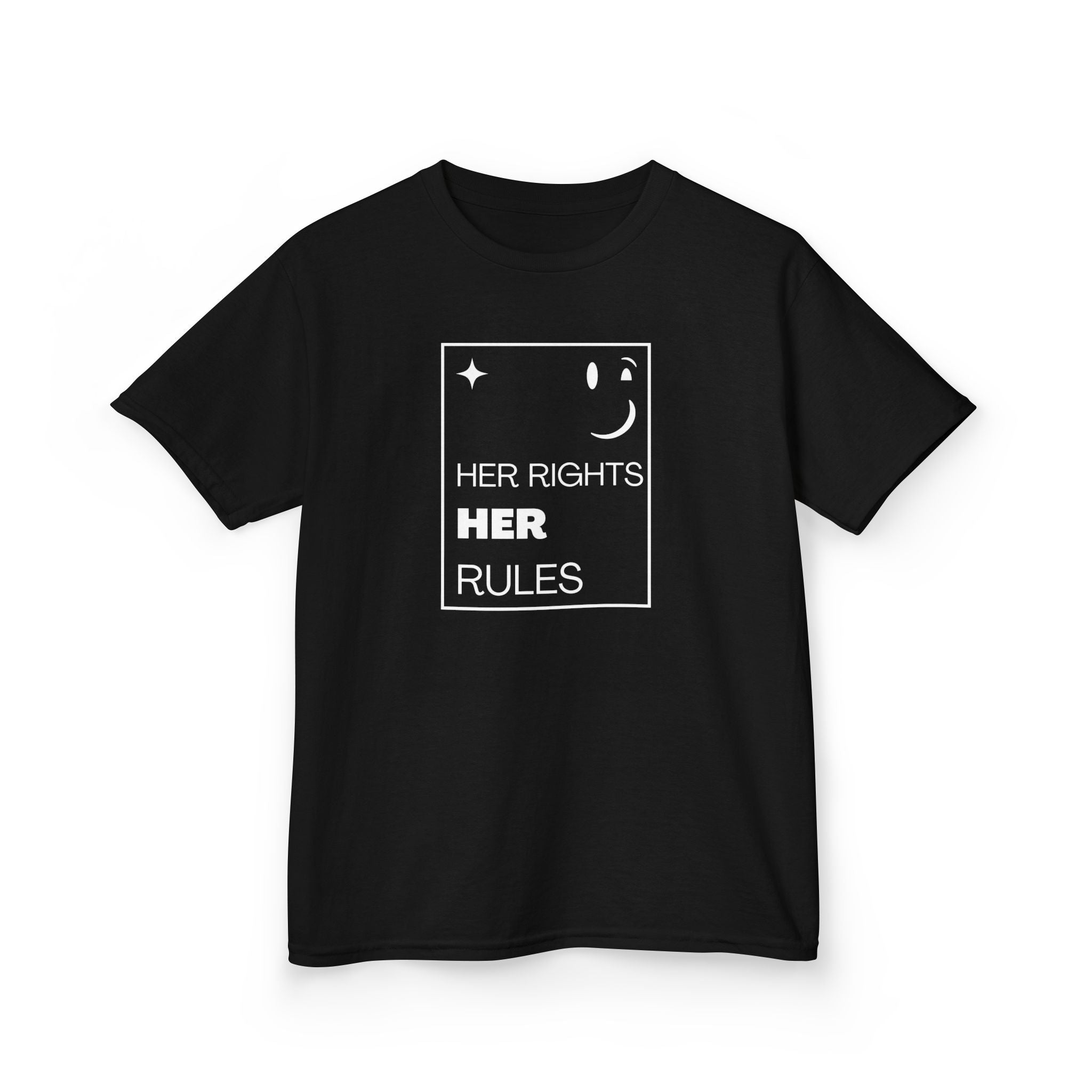 Her Rights, Her Rules | Empowering Kids 100% Soft Cotton Tee | Sizes From XS to XL