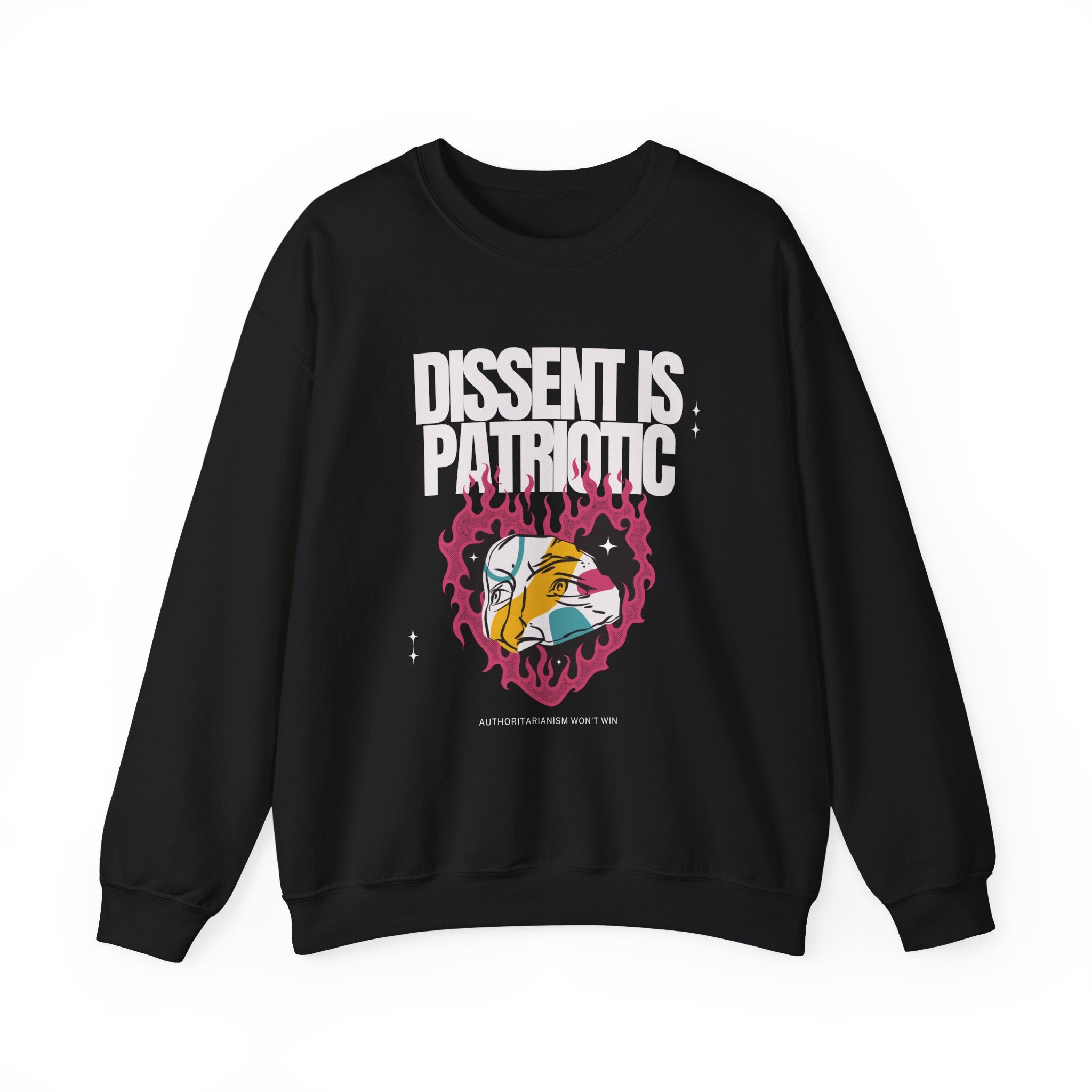 Dissent is Patriotic | Women's Heavy Blend™ Crewneck Sweatshirt | Sizes Up To 5XL