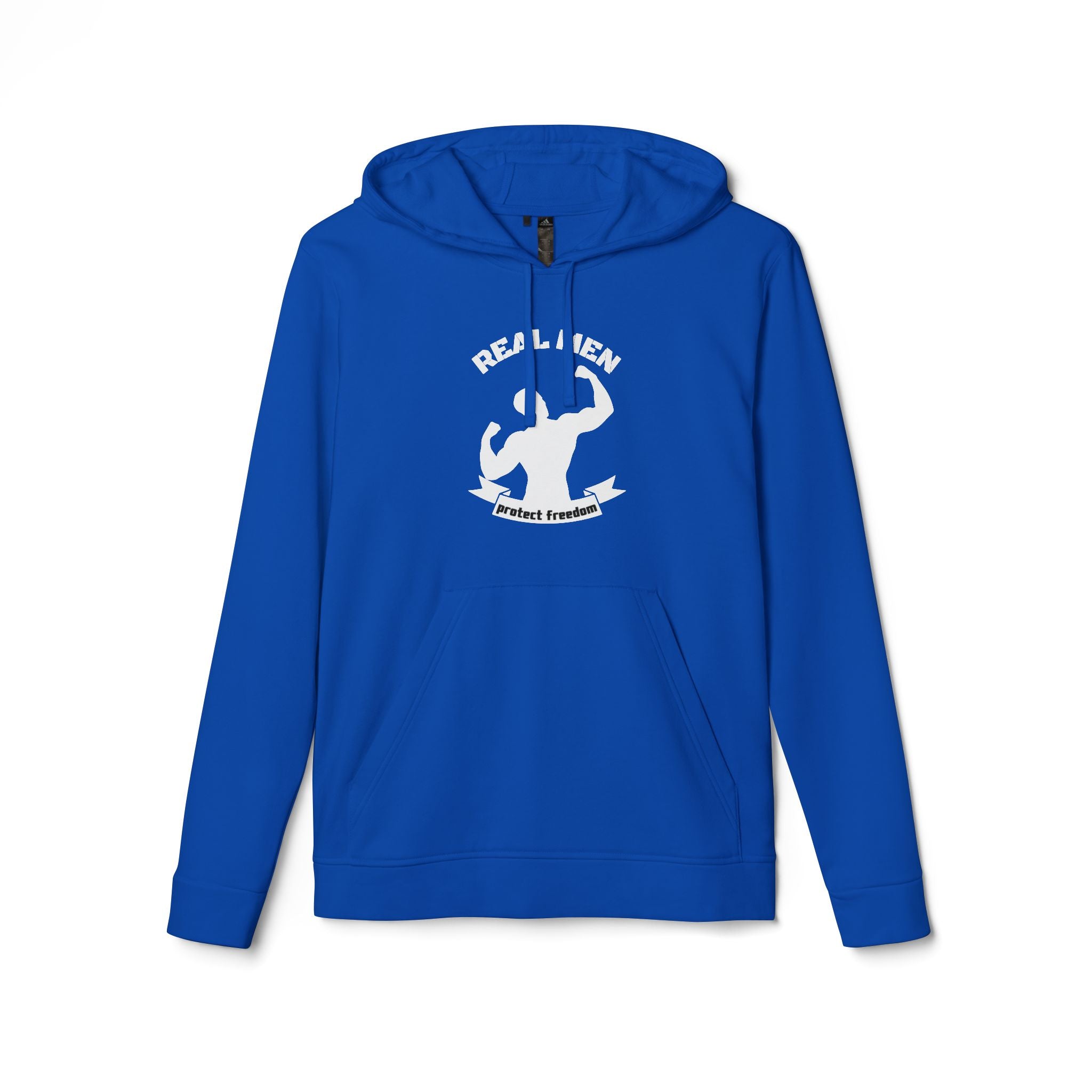 Real Men Protect Freedom | Adidas Men's Fleece Hoodie | Sizes Up To 4XL
