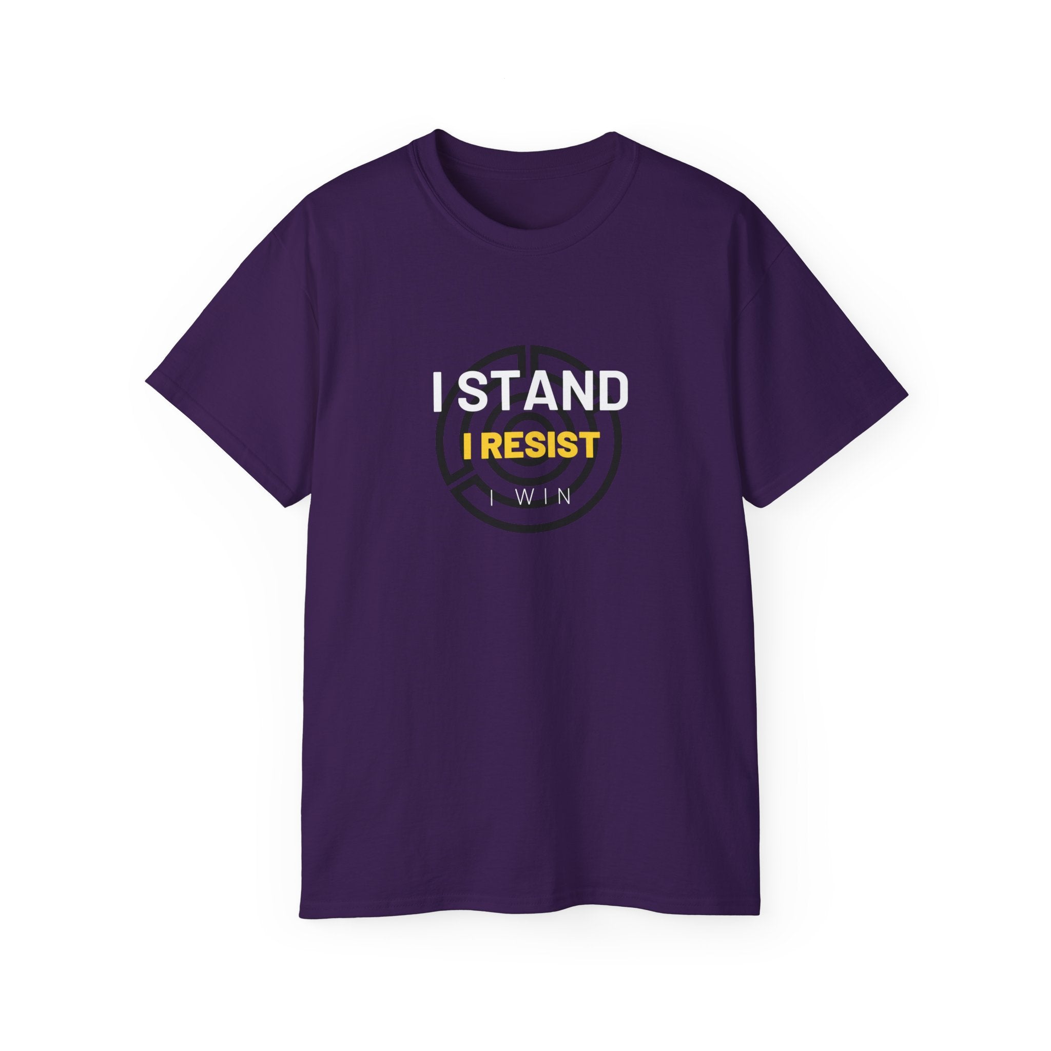 I Stand. I Resist. I Win. | Men's 100% Cotton T-Shirt | Sizes Up To 5XL