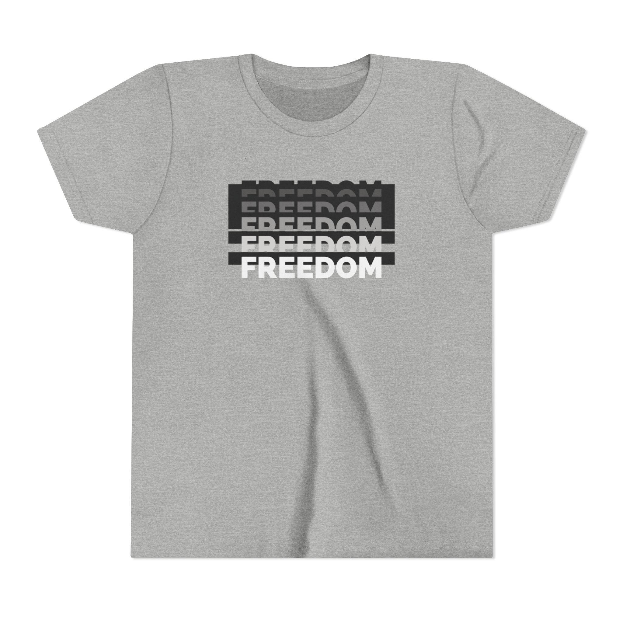 Freedom | Youth Short Sleeve T-Shirt | Raise Voices, Not Followers | Sizes Up To XL