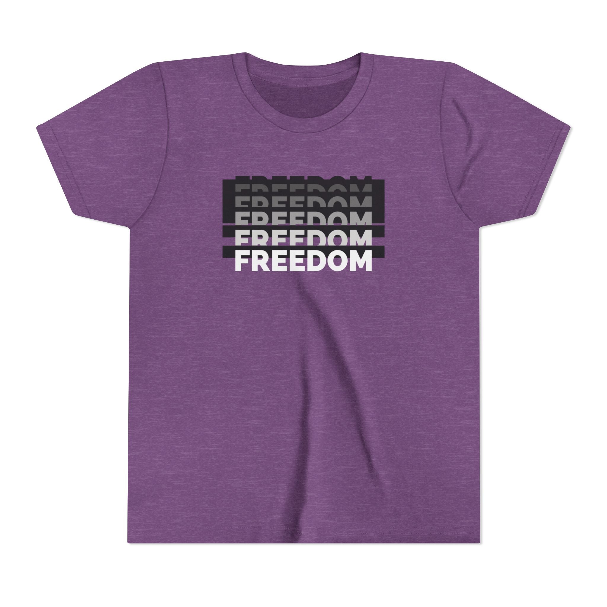 Freedom | Youth Short Sleeve T-Shirt | Raise Voices, Not Followers | Sizes Up To XL