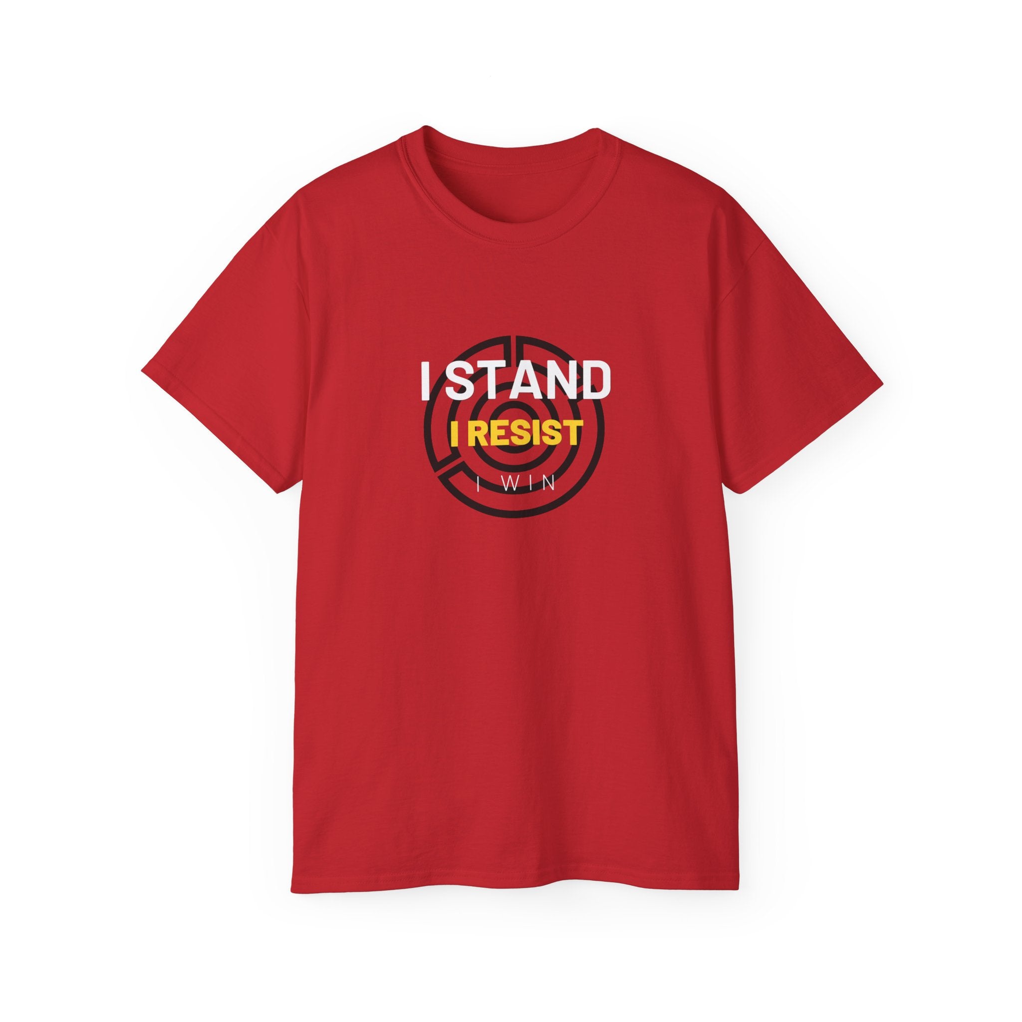 I Stand. I Resist. I Win. | Men's 100% Cotton T-Shirt | Sizes Up To 5XL