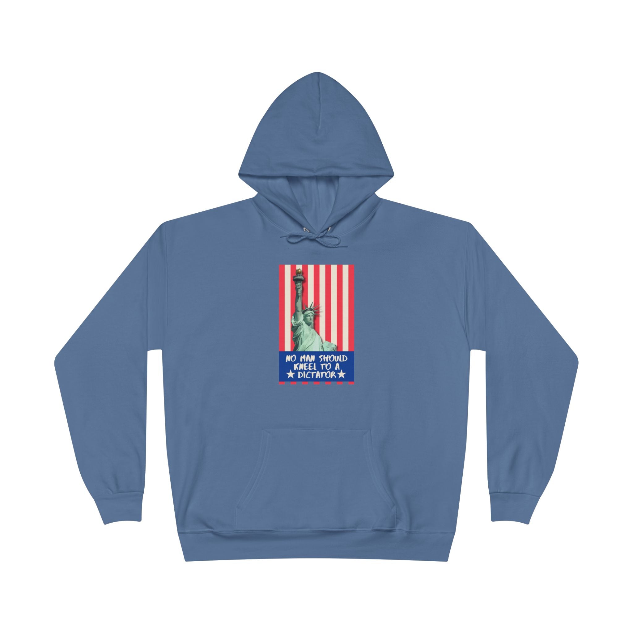 No Man Should Kneel To A Dictator | Men's 50/50 Cotton/Poly Blend Hoodie | Sizes Up To 3XL