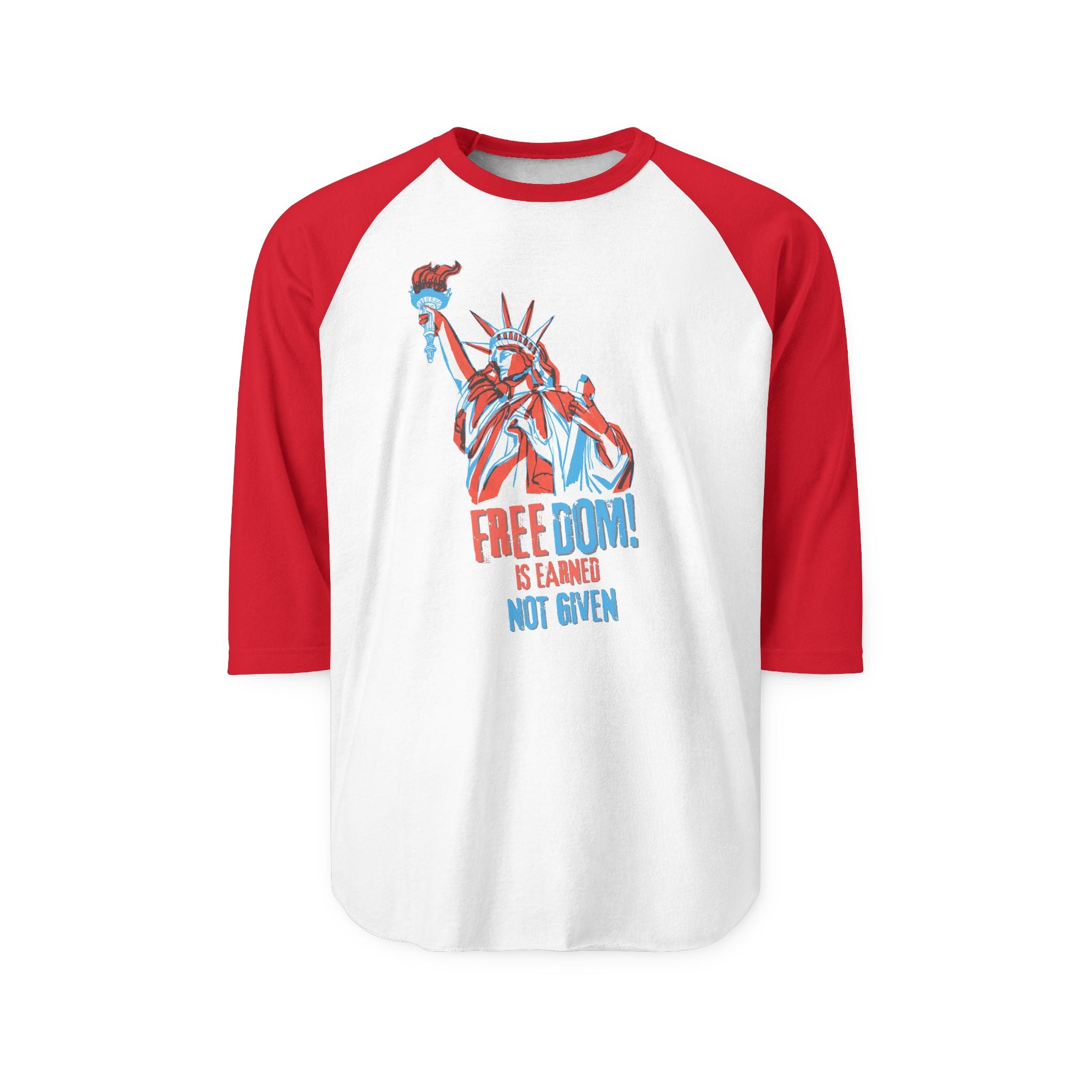 "FREEDOM IS EARNED - NOT GIVEN!" | Men's 100% Cotton T-Shirt | Sizes Up To 2XL