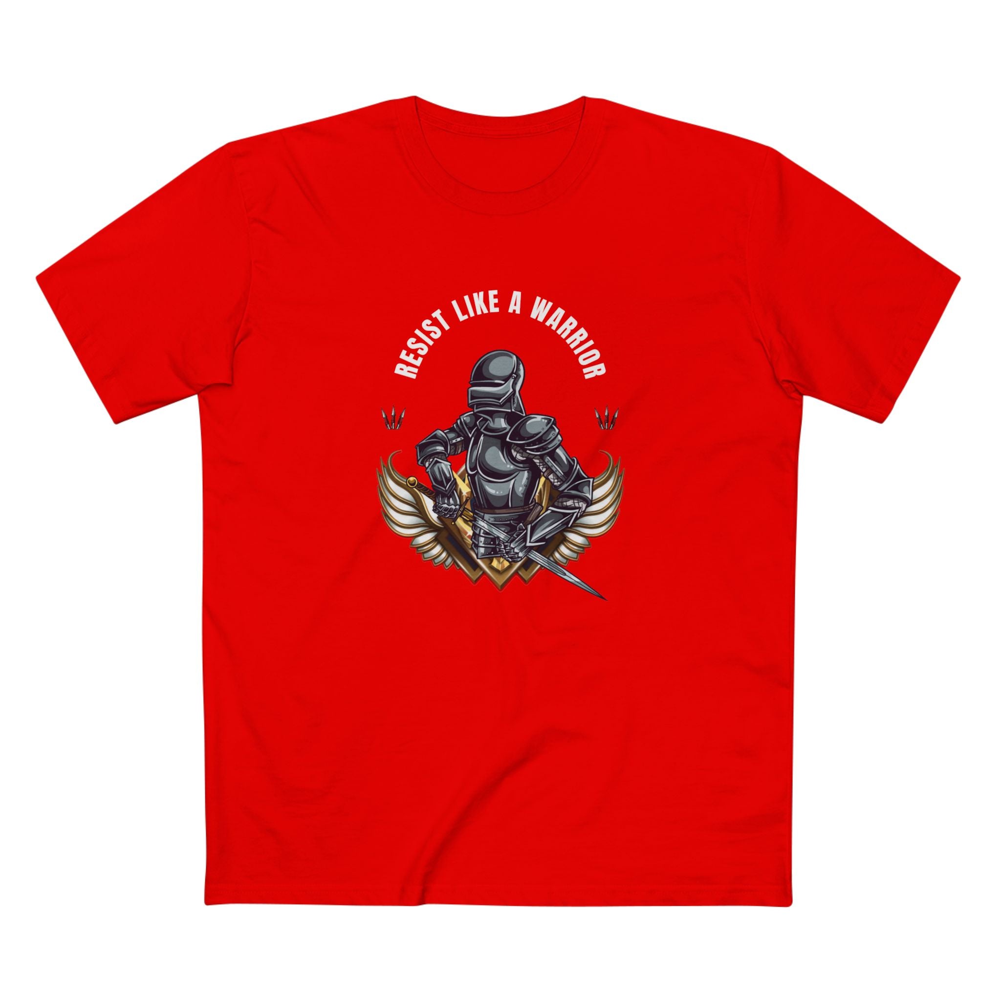 "Resist Like A Warrior" | Men's 100% Cotton T-Shirt | Sizes Up To 3XL