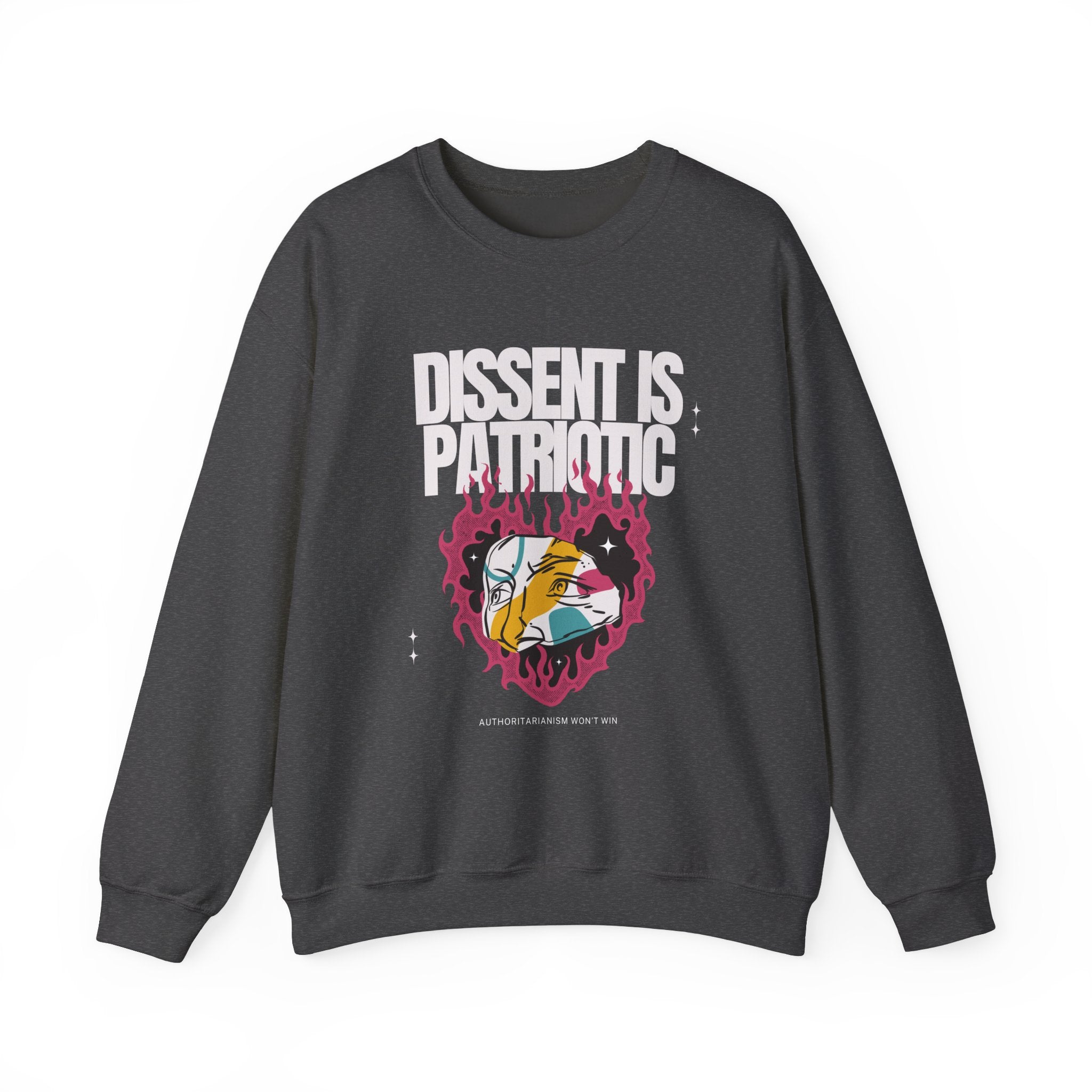 Dissent is Patriotic | Women's Heavy Blend™ Crewneck Sweatshirt | Sizes Up To 5XL