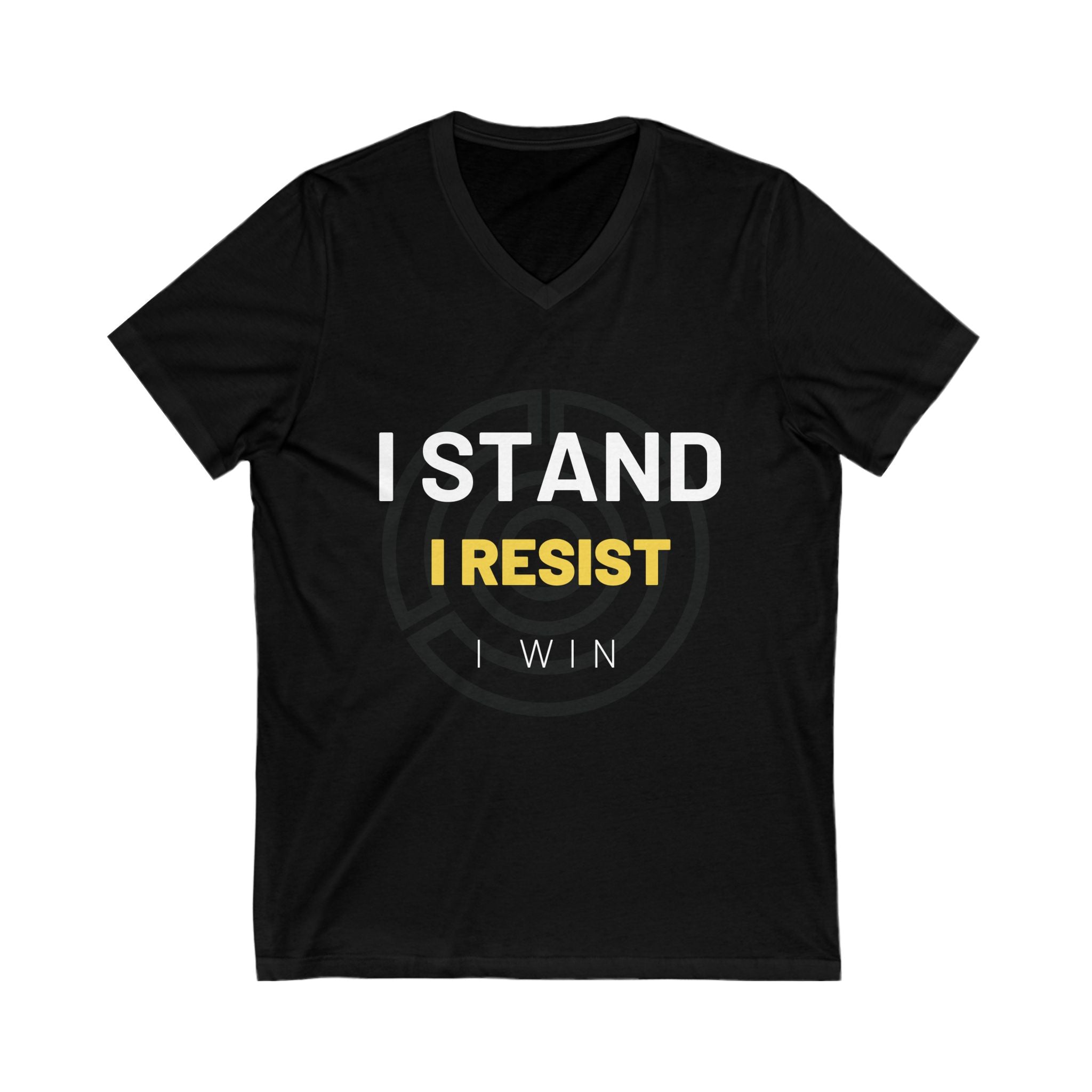 I Stand. I Resist. I Win. | Men's V-Neck T-Shirt | Sizes Up To 2XL