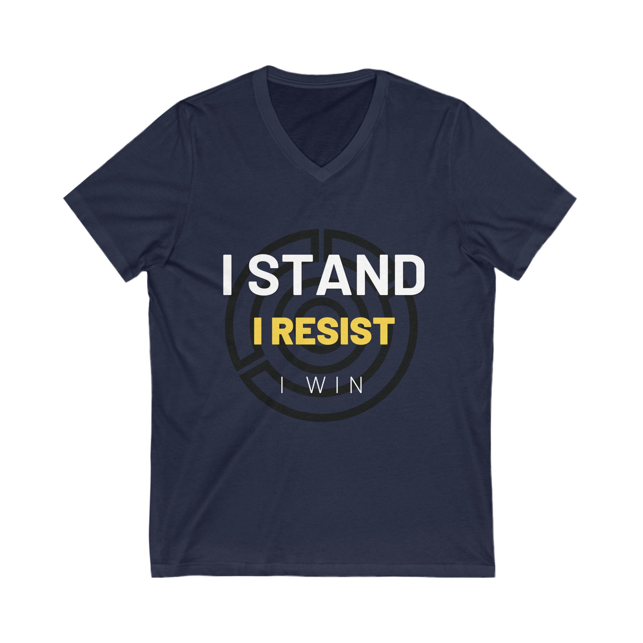 I Stand. I Resist. I Win. | Men's V-Neck T-Shirt | Sizes Up To 2XL