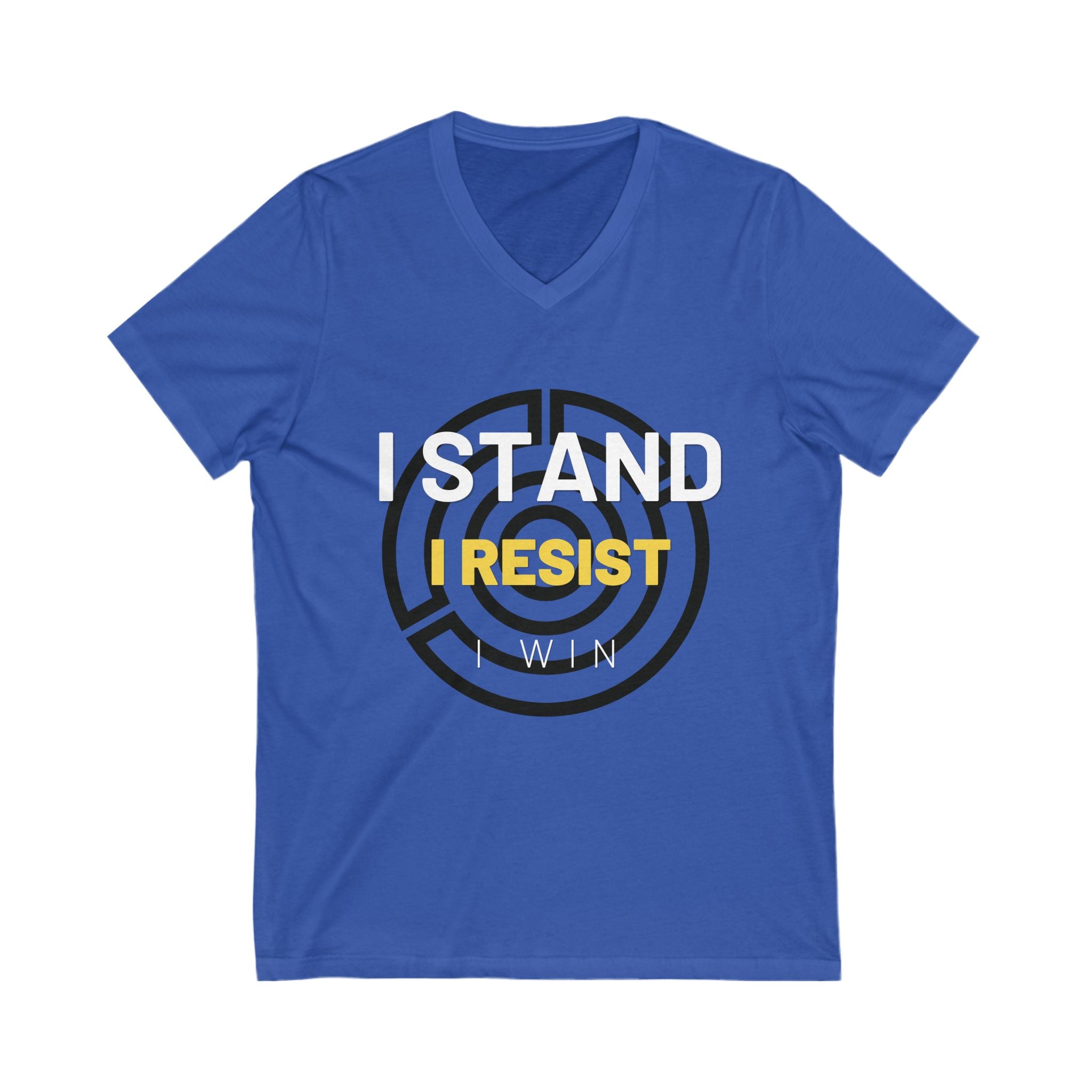 I Stand. I Resist. I Win. | Men's V-Neck T-Shirt | Sizes Up To 2XL