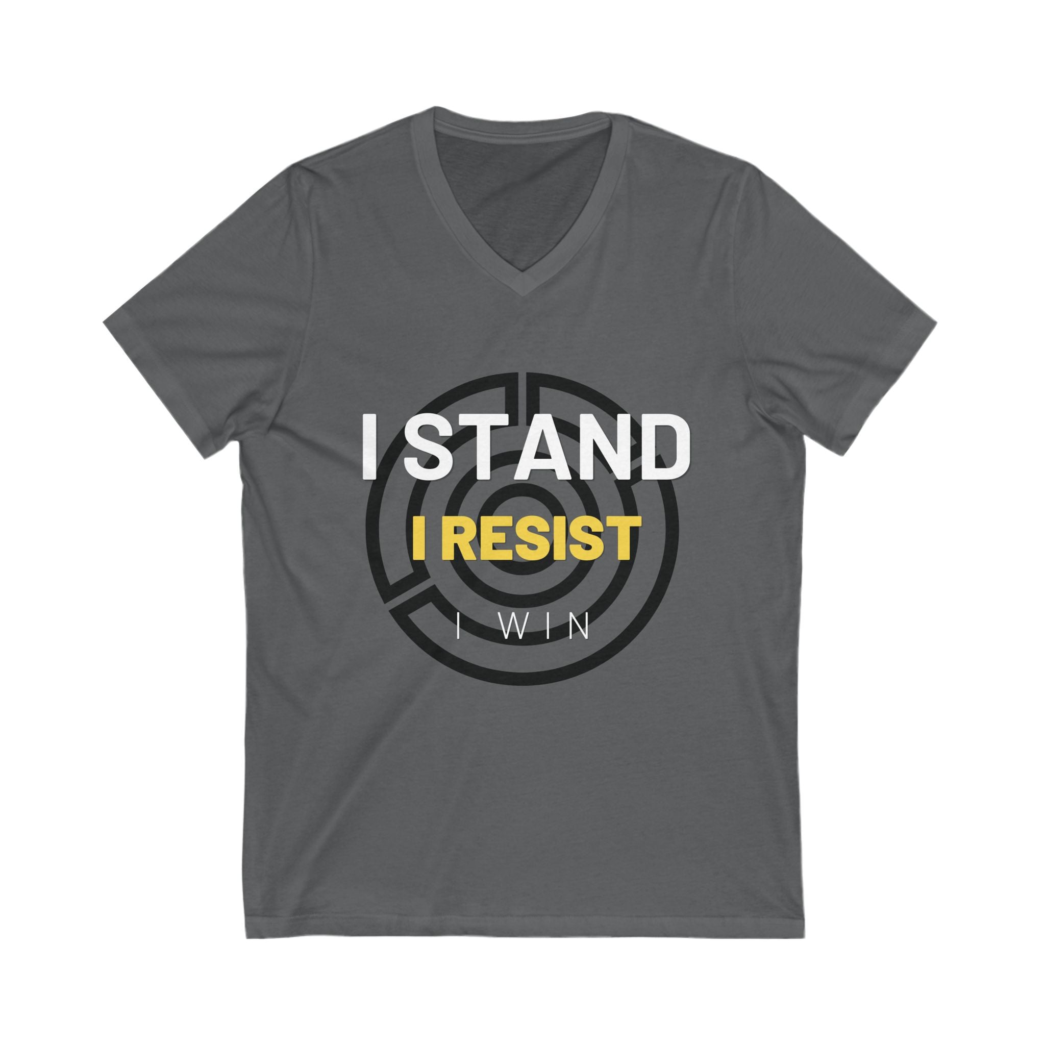 I Stand. I Resist. I Win. | Men's V-Neck T-Shirt | Sizes Up To 2XL