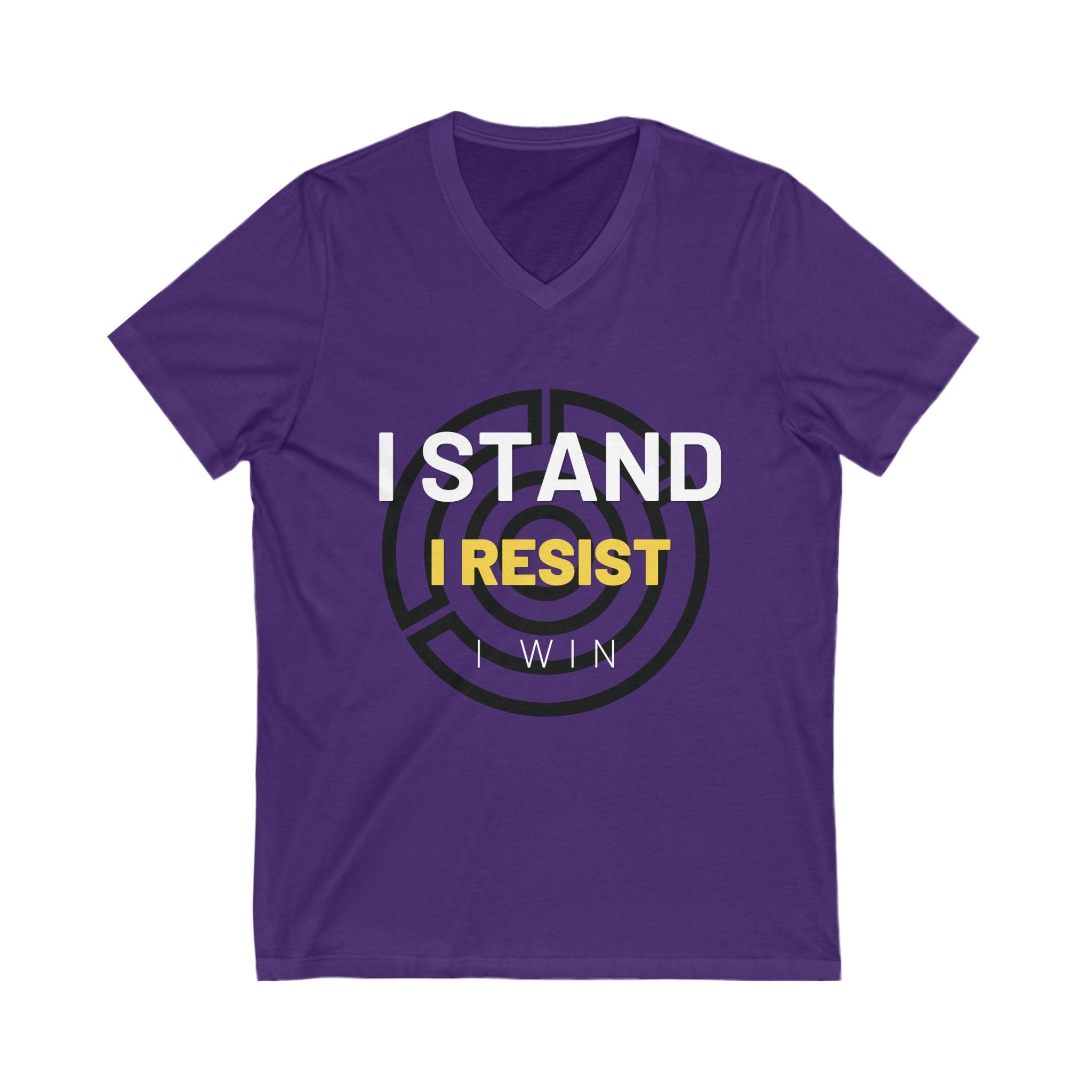 I Stand. I Resist. I Win. | Men's V-Neck T-Shirt | Sizes Up To 2XL