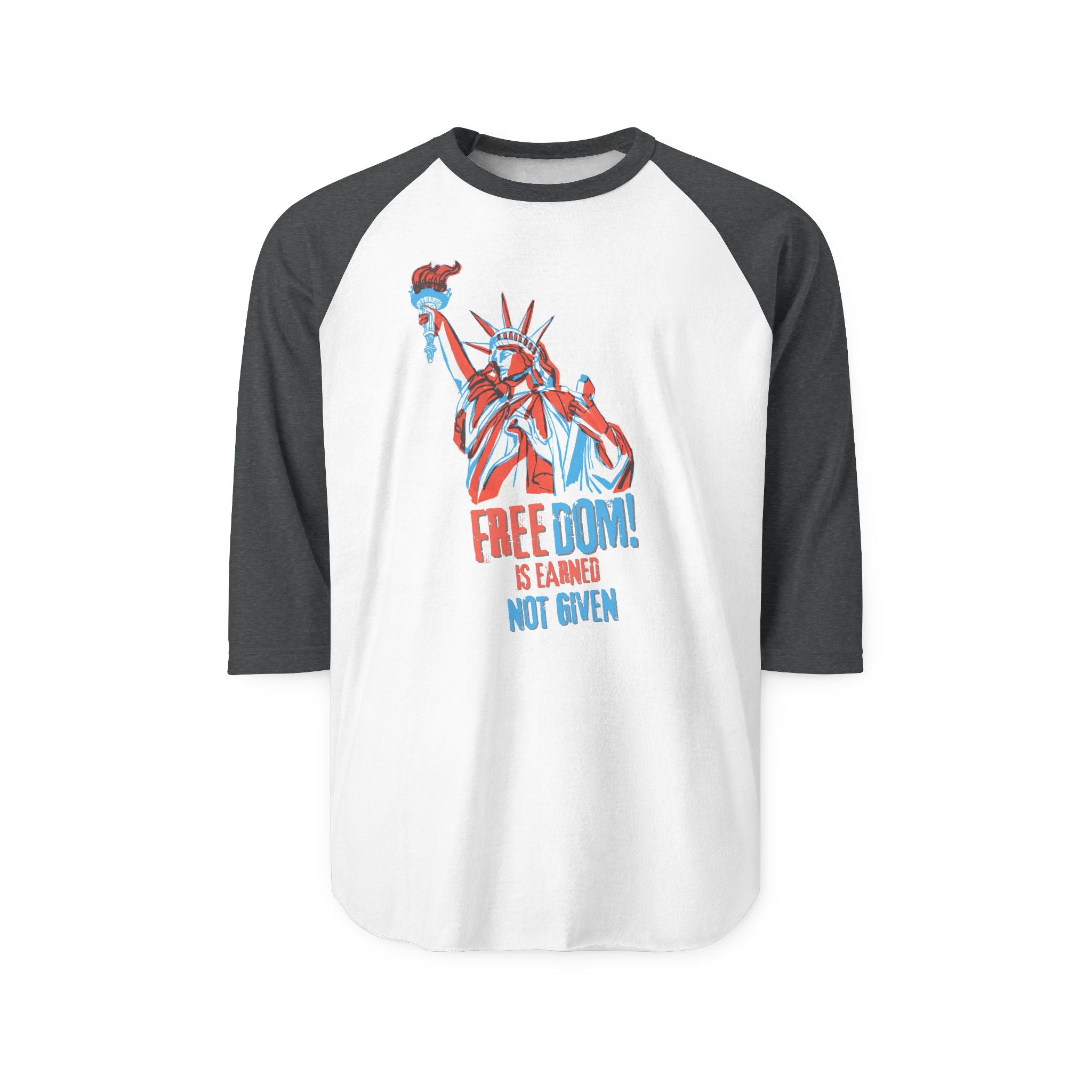 "FREEDOM IS EARNED - NOT GIVEN!" | Men's 100% Cotton T-Shirt | Sizes Up To 2XL