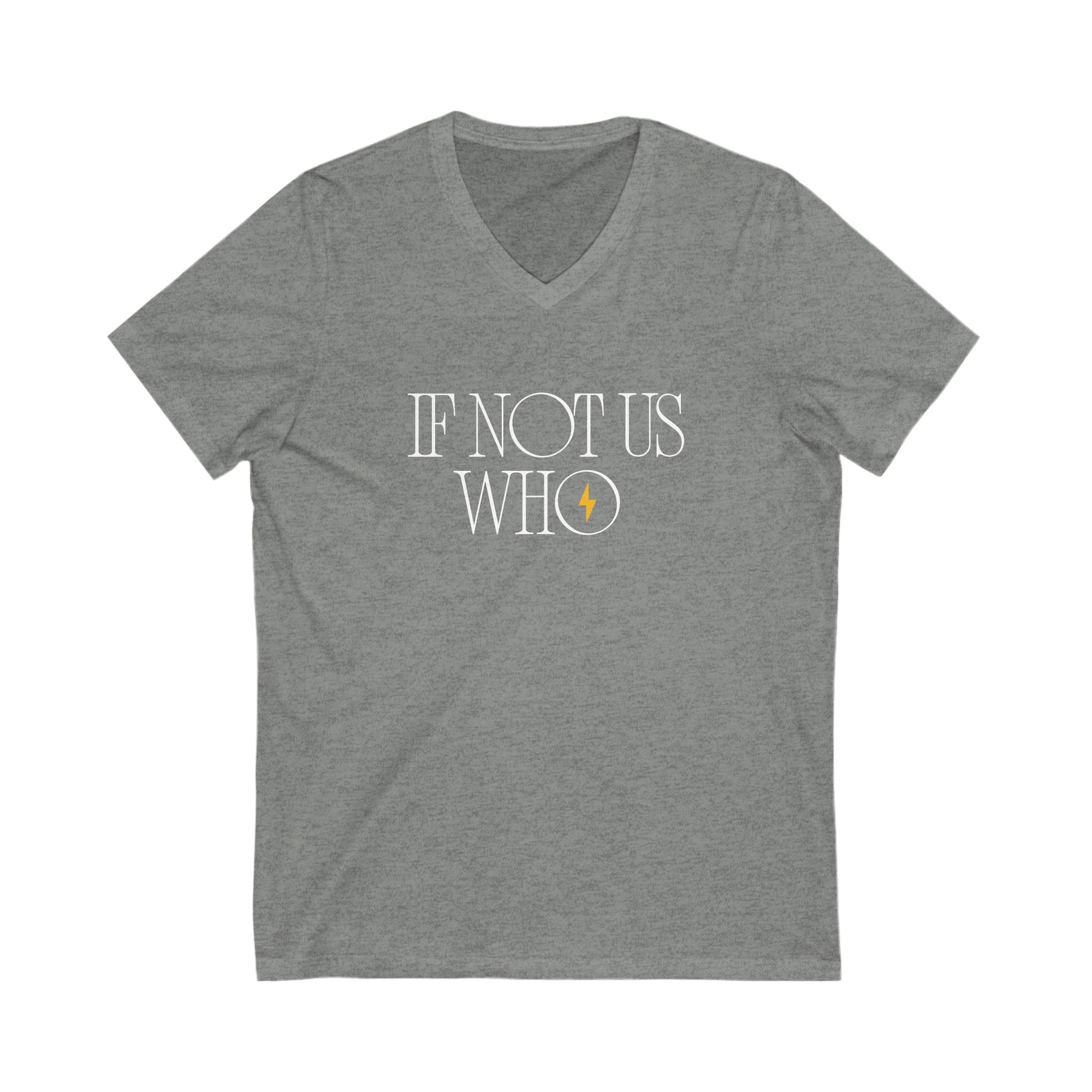 If Not Us, Who | Men's Jersey V-Neck T-Shirt | Sizes Up To 2XL