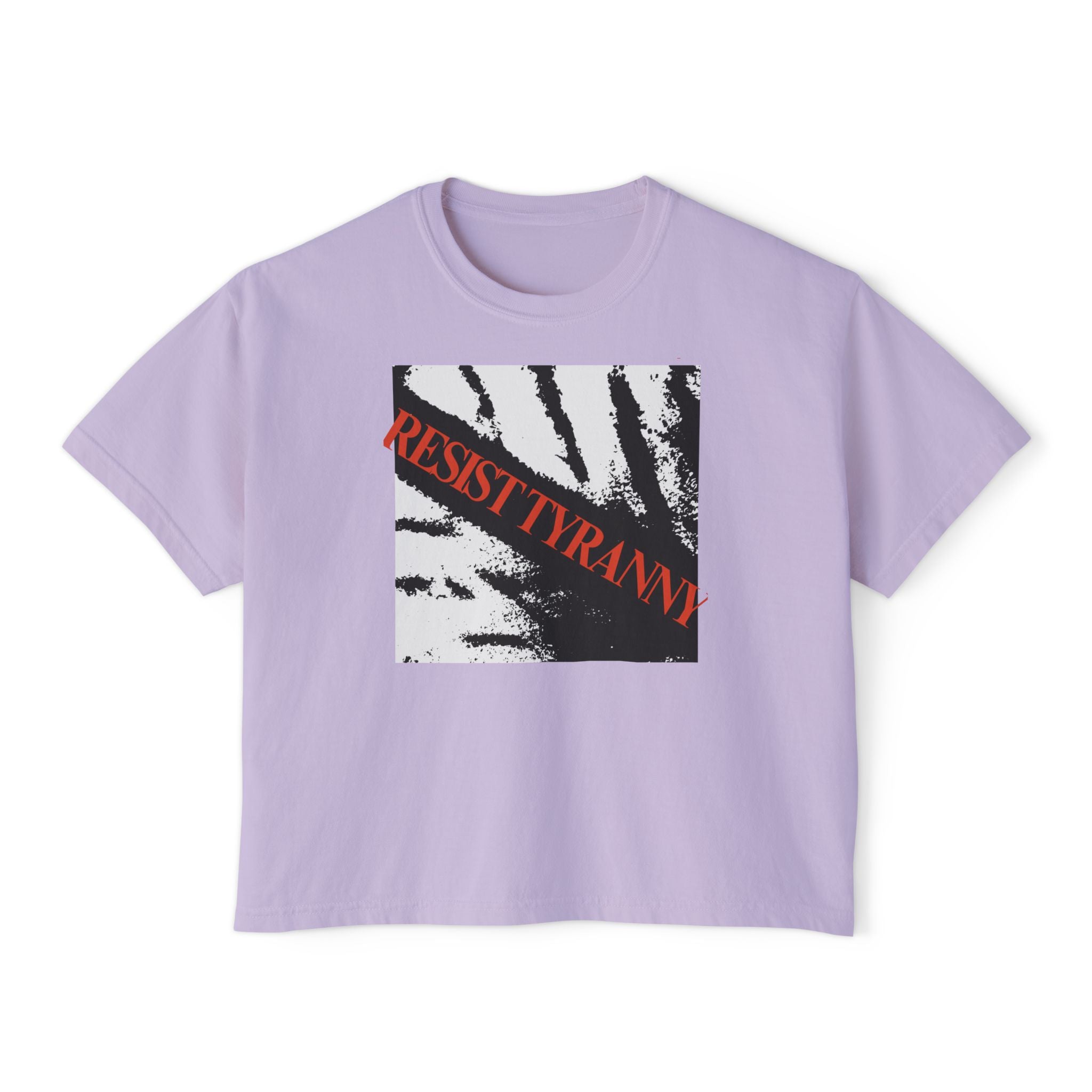 Resist Tyranny | Empowering Women's Boxy T-Shirt | Sizes Up To 2XL