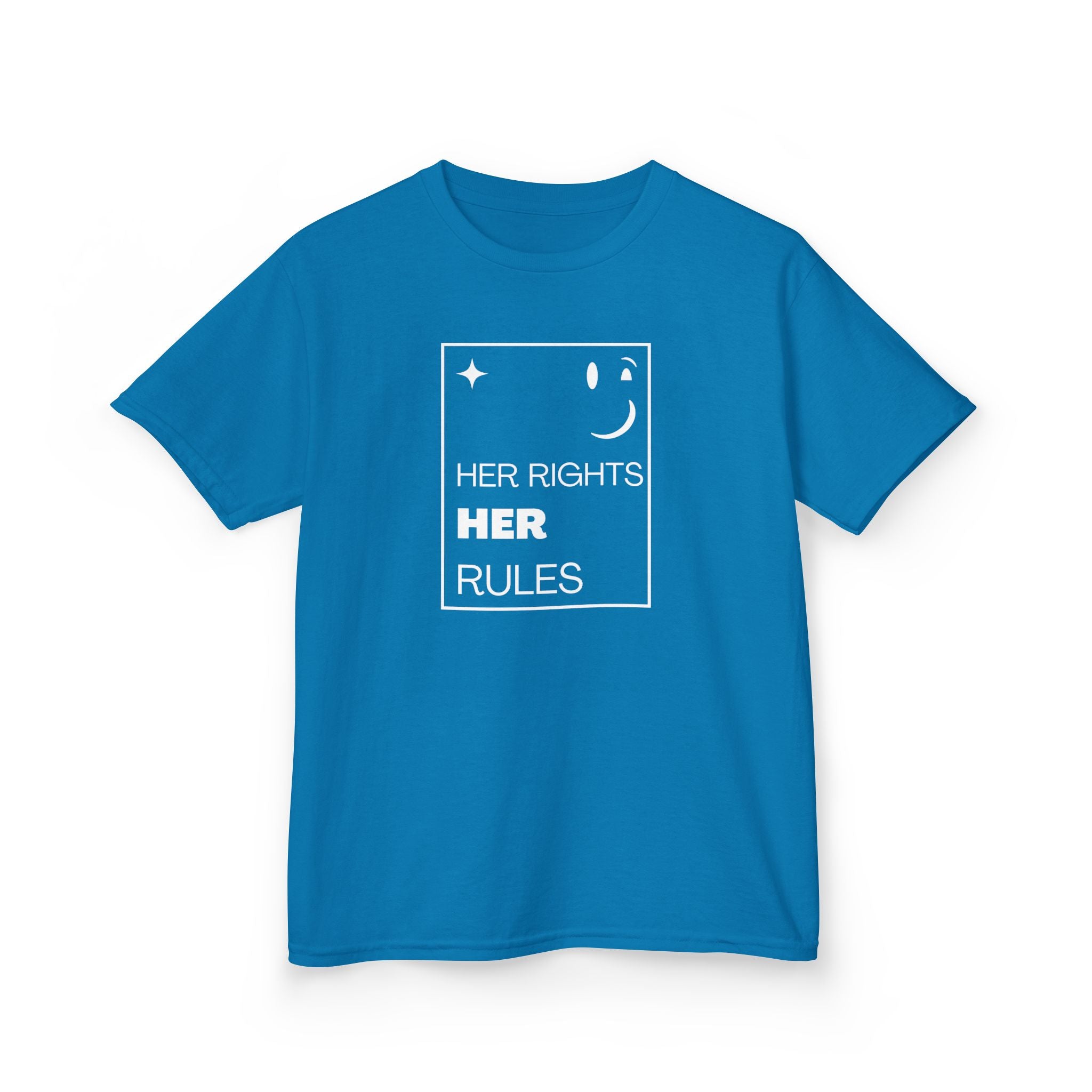 Her Rights, Her Rules | Empowering Kids 100% Soft Cotton Tee | Sizes From XS to XL