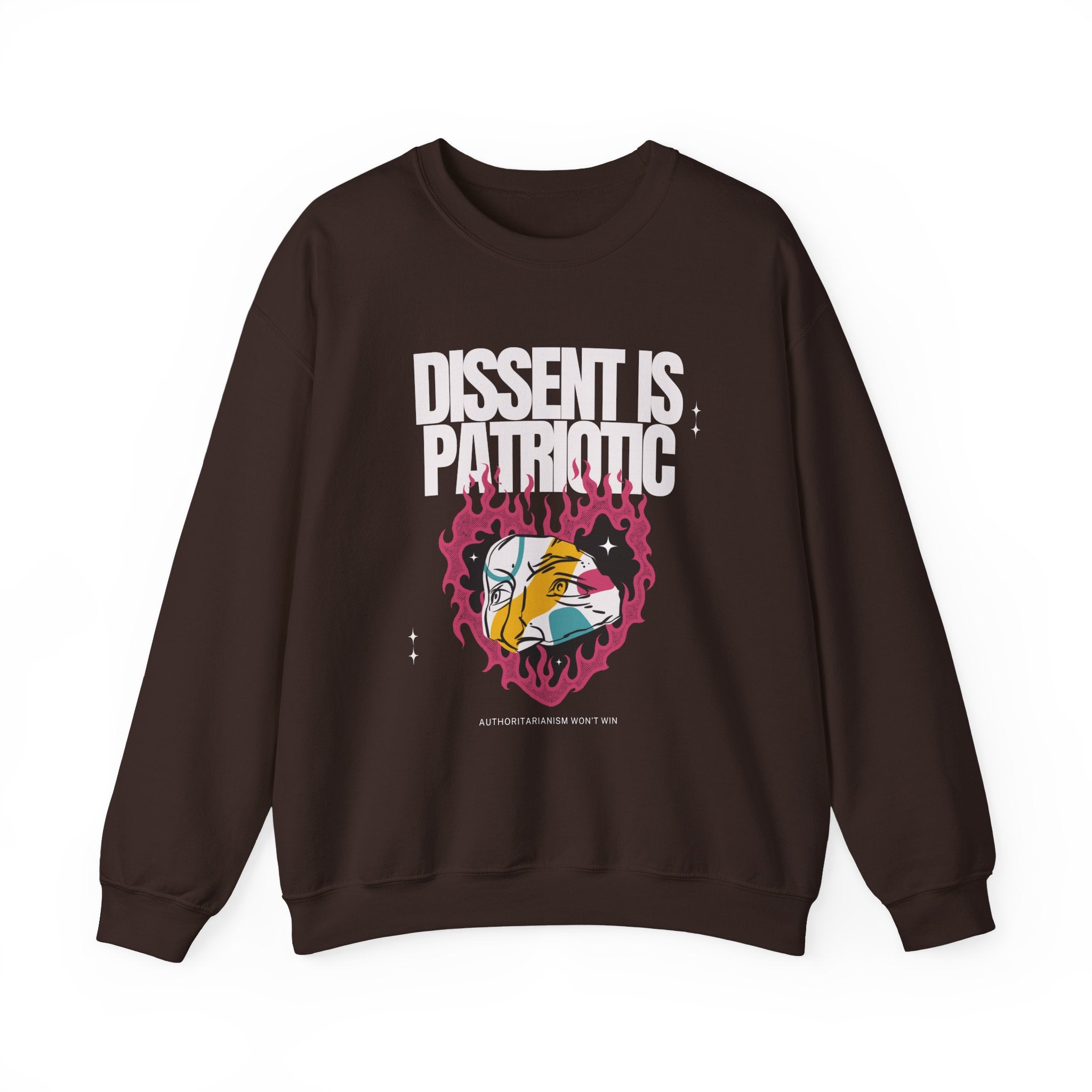 Dissent is Patriotic | Women's Heavy Blend™ Crewneck Sweatshirt | Sizes Up To 5XL