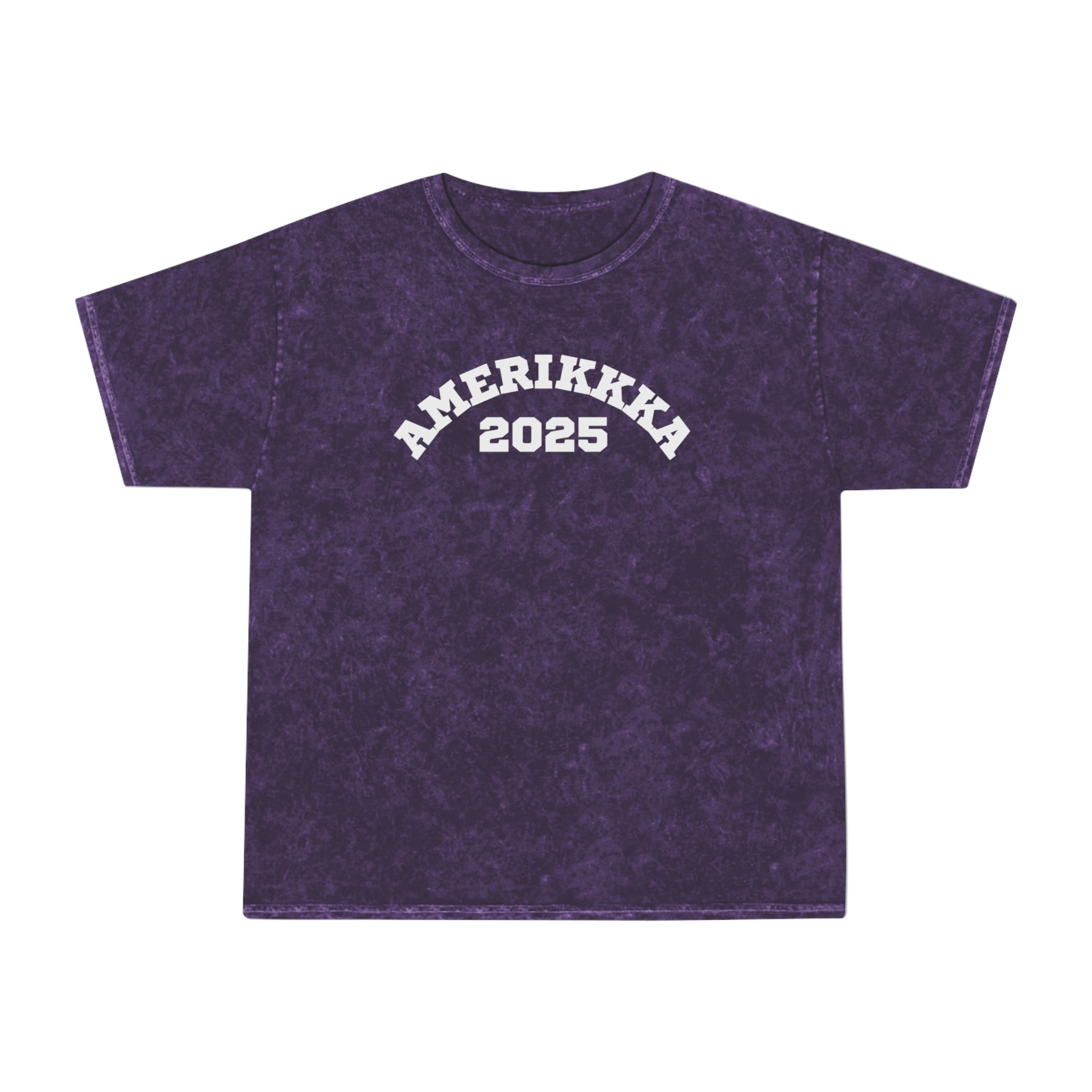 AMERIKKKA 2025 | Women's 100% Cotton Mineral Wash T-Shirt | Sizes Up To 2XL