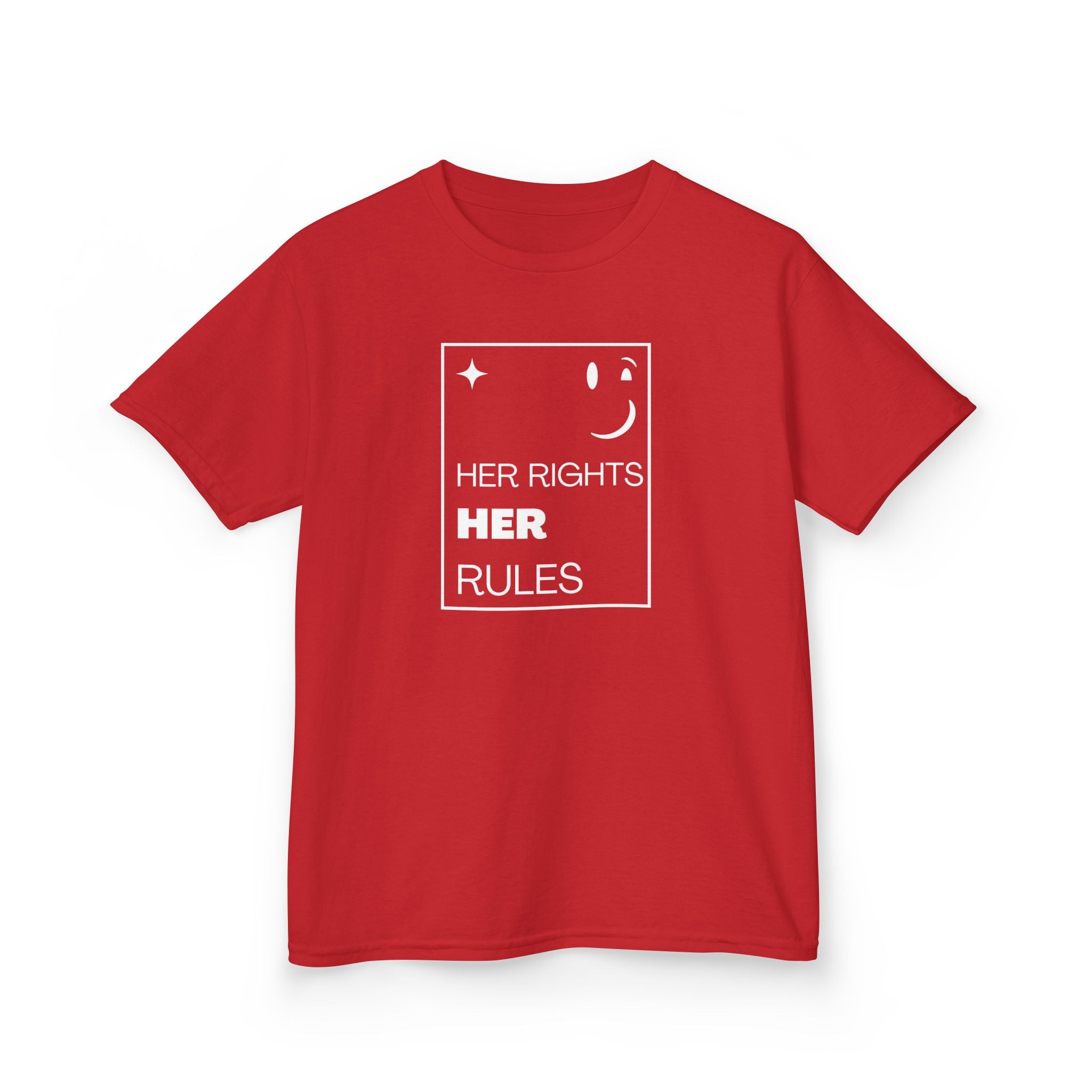 Her Rights, Her Rules | Empowering Kids 100% Soft Cotton Tee | Sizes From XS to XL