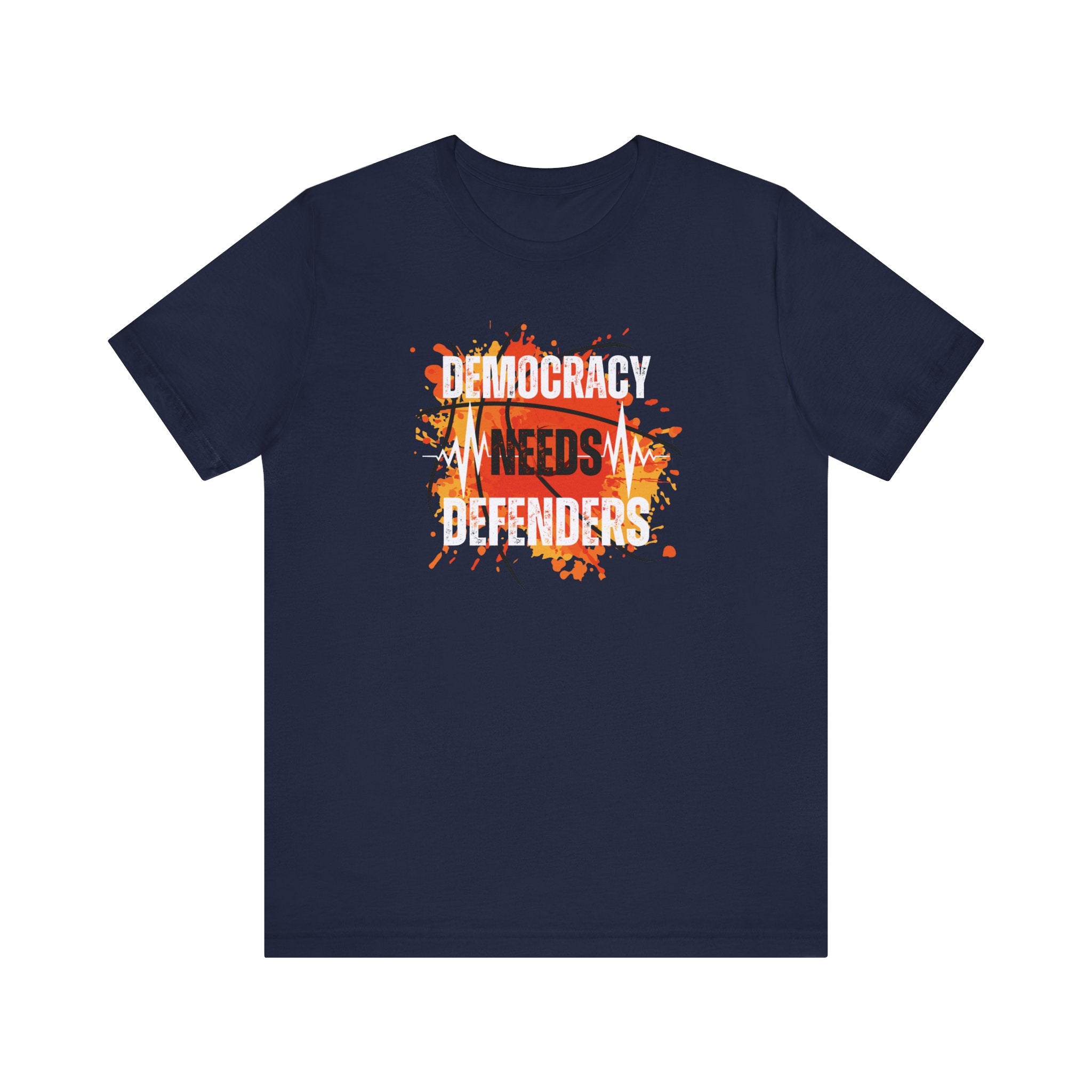 Democracy Needs Defenders | Women's Airlume Cotton T-Shirt | Sizes From XS to 5XL